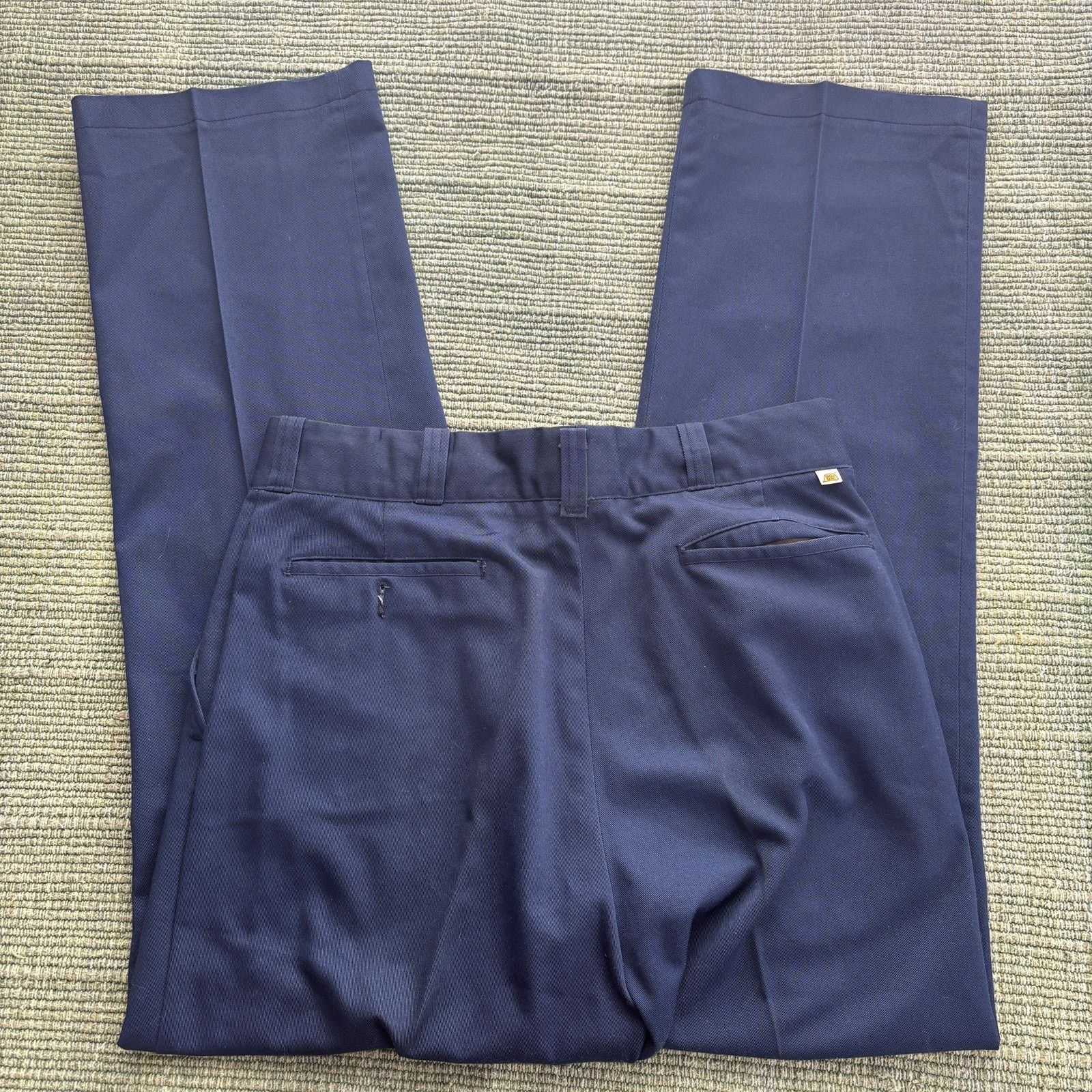 Vintage Vintage 60s 70s Big Mac pleated blue trousers size 32x31 Size US 32 / EU 48 - 2 Thumbnail