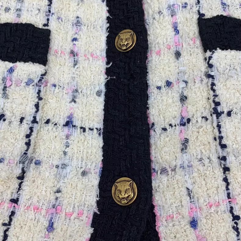 Gucci Gucci Beige Plaid Cotton Jacket-2505 Size L / US 10 / IT 46 - 5 Thumbnail