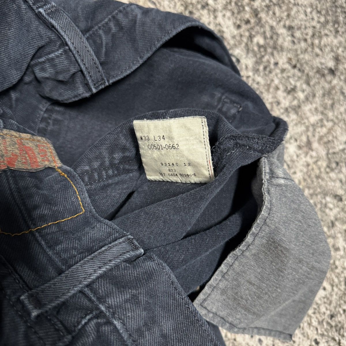 Levi's Vintage Levi’s 501 Dark Blue Denim Jeans ERD Grunge Chrome Size US 34 / EU 50 - 5 Thumbnail