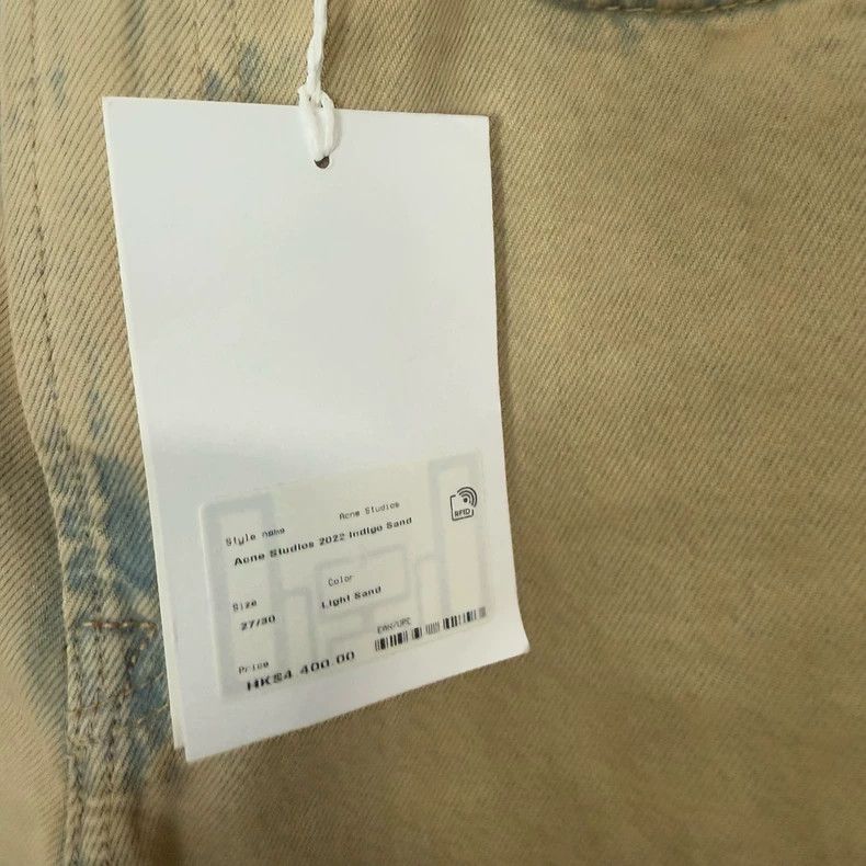 Acne Studios Acne Studios Sand-colored mud-dyed casual high-waisted wid Size US 27 - 4 Thumbnail