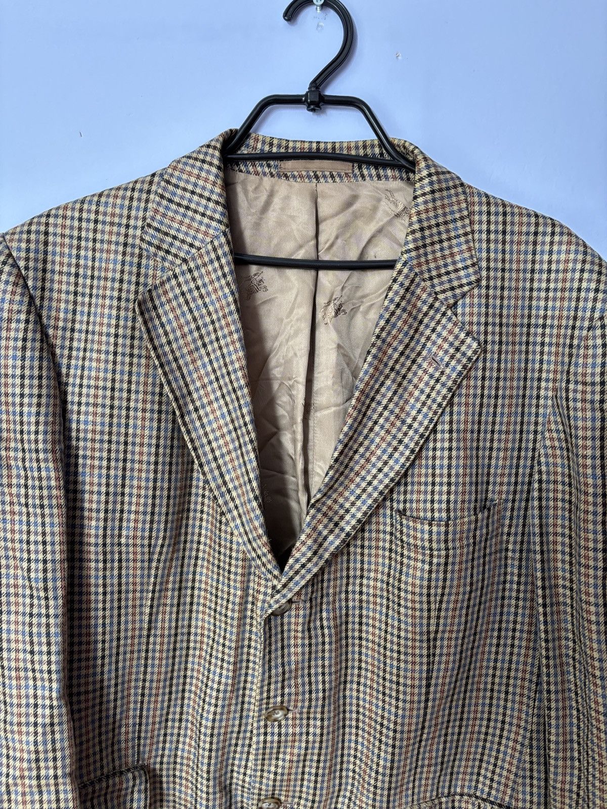 Burberry Burberry vintage blazer old money elegant linen luxury Size 52R - 3 Thumbnail