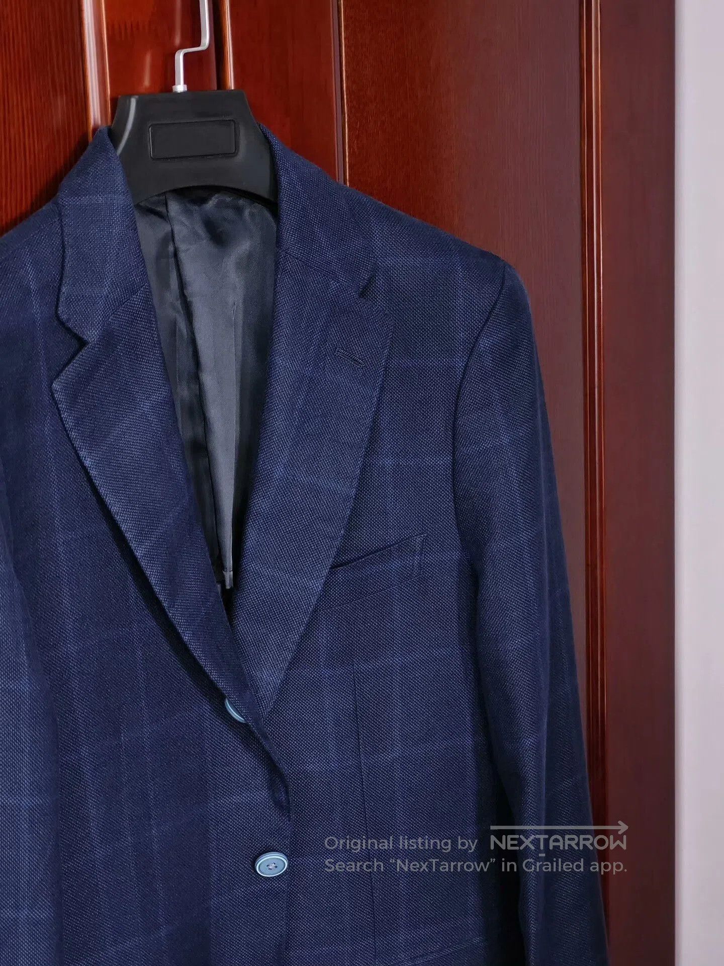 Ermenegildo Zegna Italian Zegna Blue Check Blazer. Size US M / EU 48-50 / 2 - 2 Thumbnail