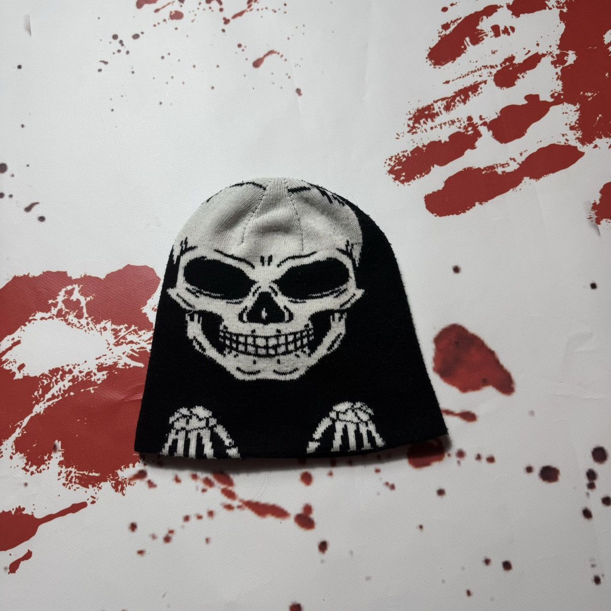 Japanese Brand × Vintage vintage hat big skeleton logo japanese brand Size ONE SIZE - 1 Thumbnail