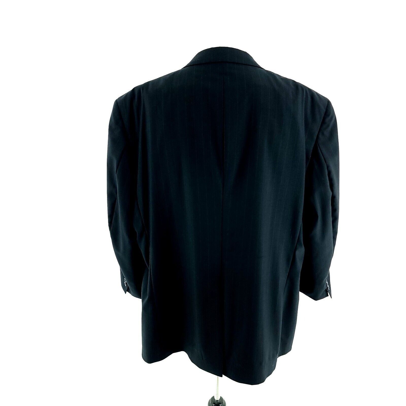 Jos. A. Bank Jos A Bank Wool 2 Button 2 Piece Suit 50L Blue Striped 46/26 Size 50L - 6 Thumbnail