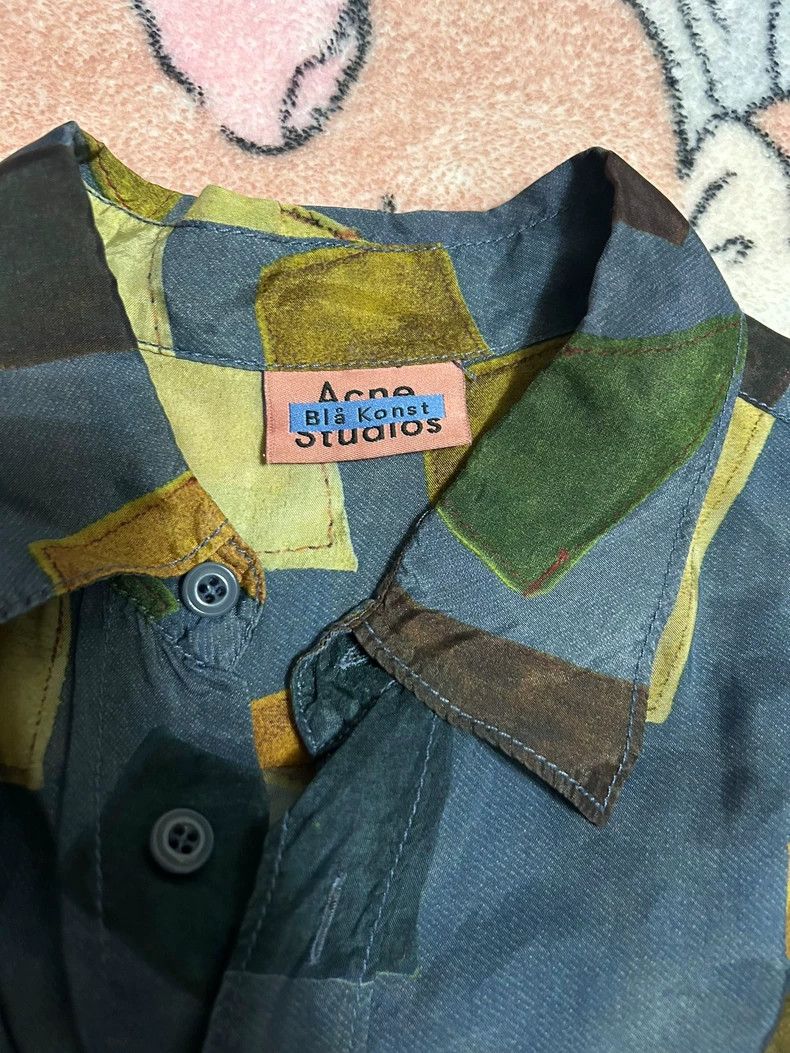 Acne Studios Acne Studios Brownish-yellow blocks and a blue coat Size US M / EU 48-50 / 2 - 2 Thumbnail