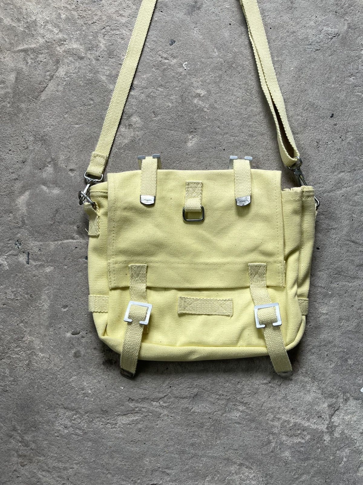 Other Vintage 1940s WW2 Era Military Canvas US Army Messenger Bag Size ONE SIZE - 2 Thumbnail