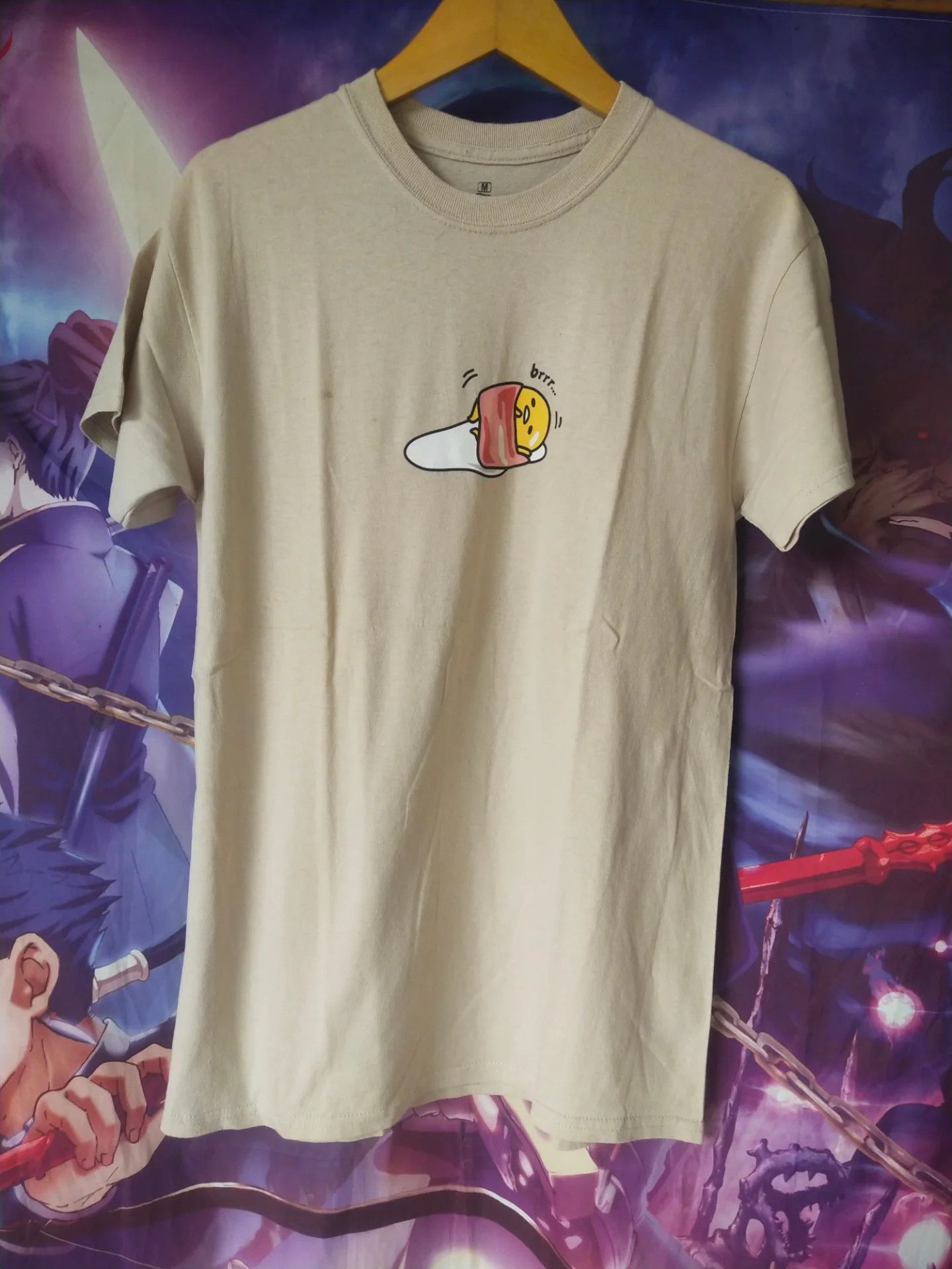 Anime Gudetama Sanrio Egg Art Cream Anime Pop Culture Tee Size US M / EU 48-50 / 2 - 1 Thumbnail