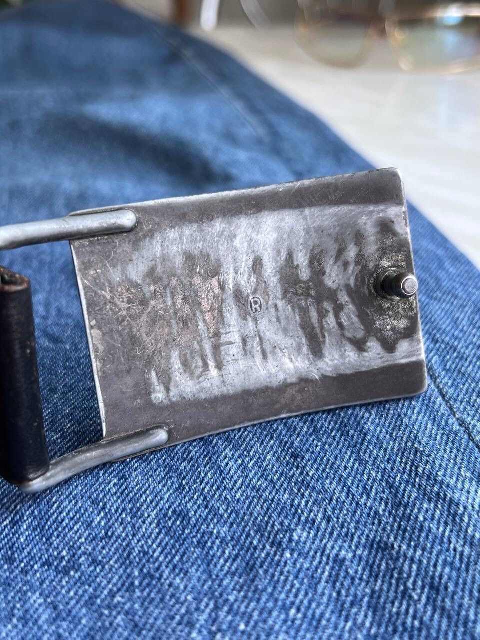 Levi's × Vintage Vintage 90s Levi's Leather belt Size ONE SIZE - 5 Thumbnail