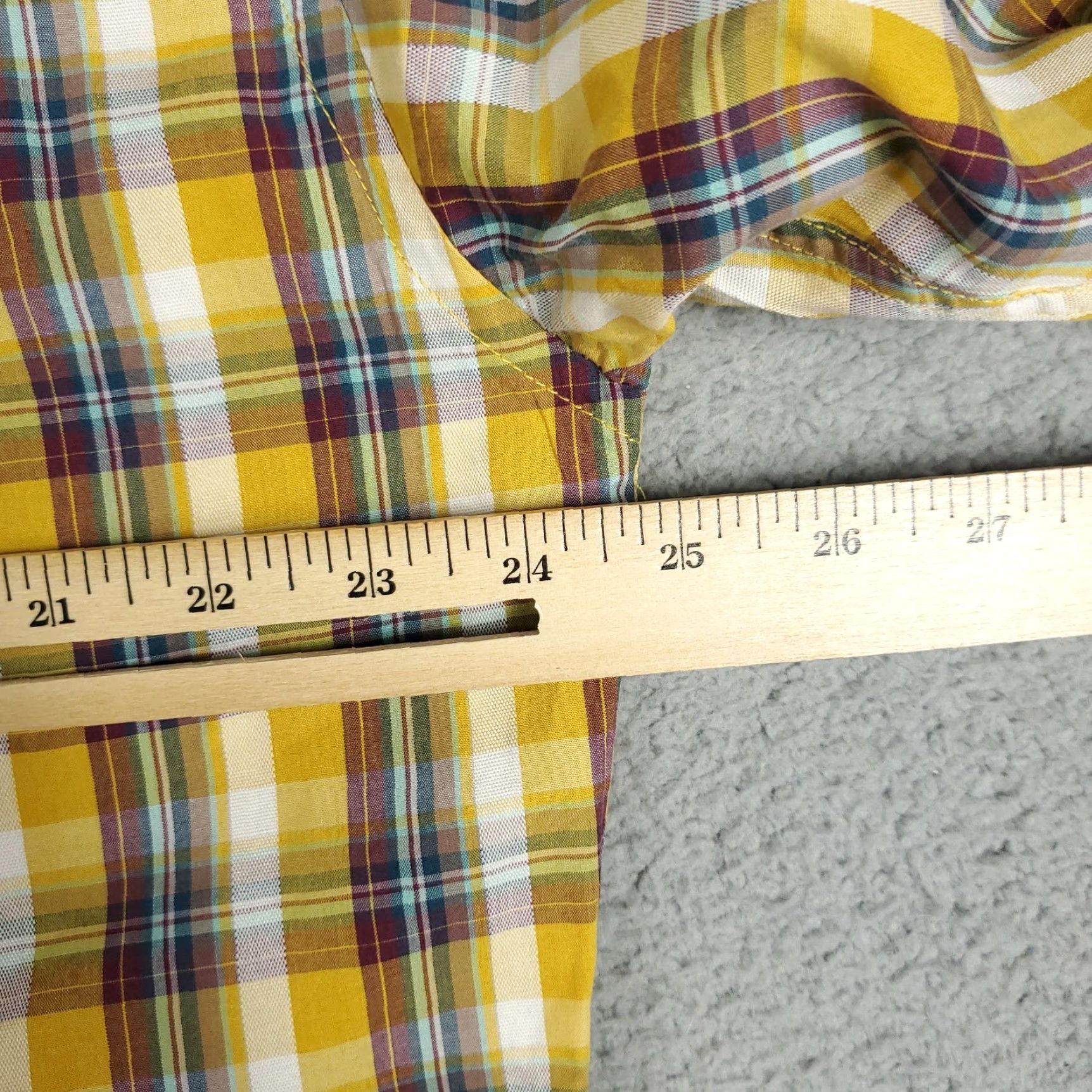 Jared Lang Jared Lang Yellow Plaid Button-Up Shirt 2XL Men’s Long Sleeve Cotton Casual Fit Shirt Mens Size 2XL Yellow Plaid Casual Button-Front Men’s Shirt Size US XXL / EU 58 / 5 - 6 Thumbnail