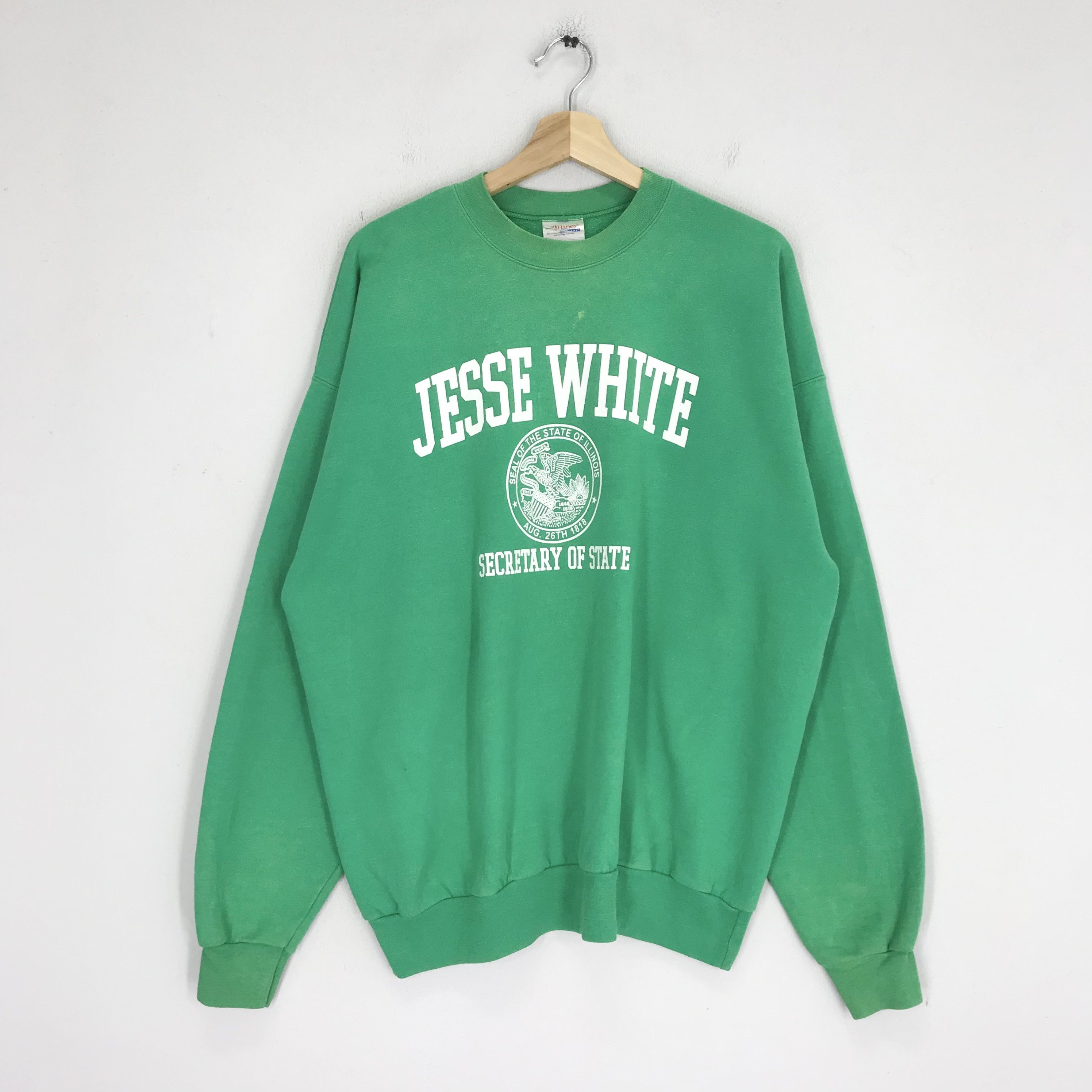 Hanes vintage hanes jesse white sweatshirt - 170 Size US XL / EU 56 / 4 - 1 Thumbnail
