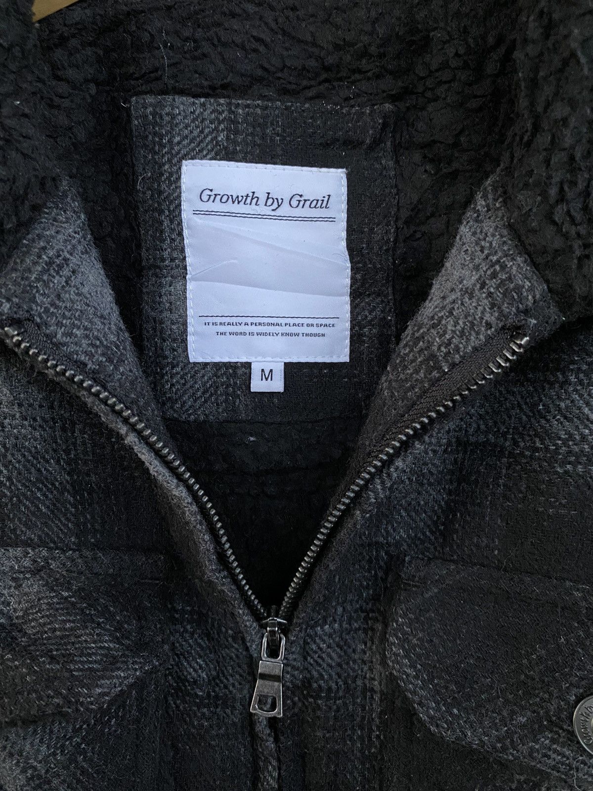 Japanese Brand Growth by grail faux fur veterano wool jacket Size US M / EU 48-50 / 2 - 7 Thumbnail