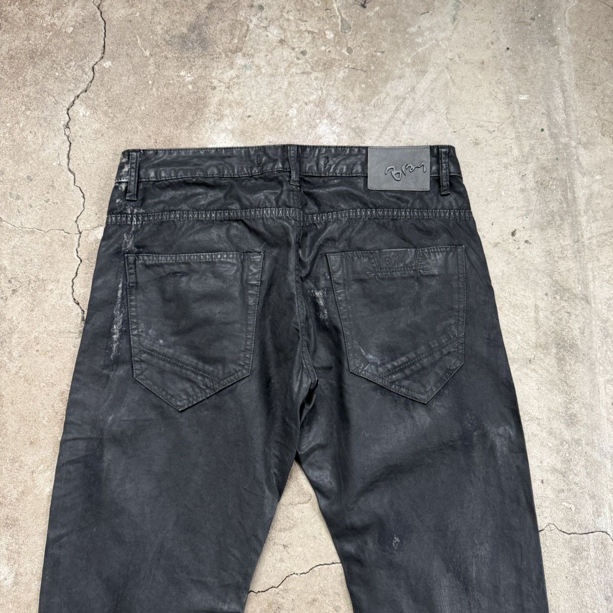 Le Grande Bleu (L.G.B.) Bray Steve Alan Opium Waxed Staked Pants Slim FIt Size US 34 / EU 50 - 4 Thumbnail