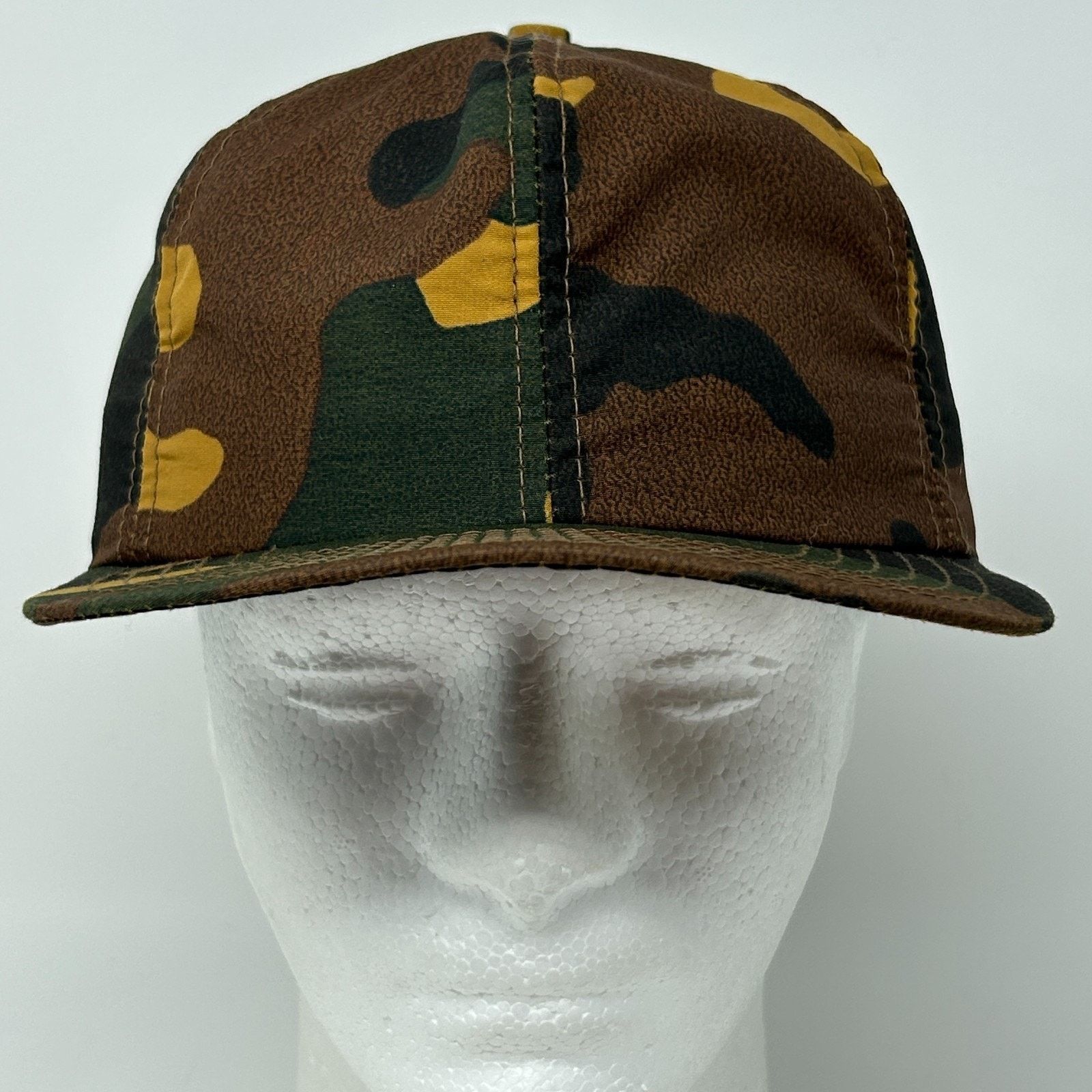 Vintage Vintage Hunting Camo Hat Baseball Cap Ear Flap Hunter Medium Size ONE SIZE - 3 Thumbnail