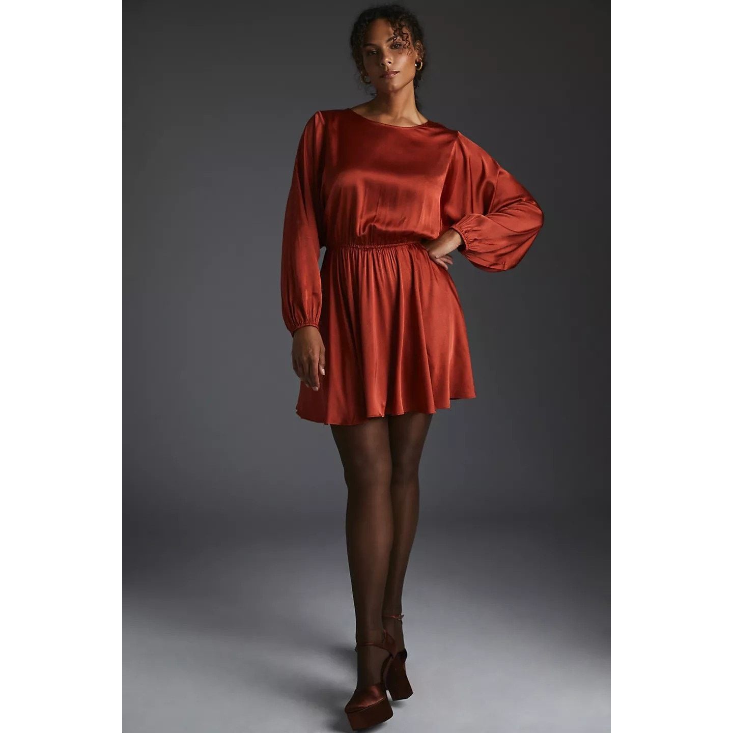 Anthropologie New Anthropologie Caballero Long-Sleeve Dress $180 X-SMALL Size XS / US 0-2 / IT 36-38 - 7 Thumbnail