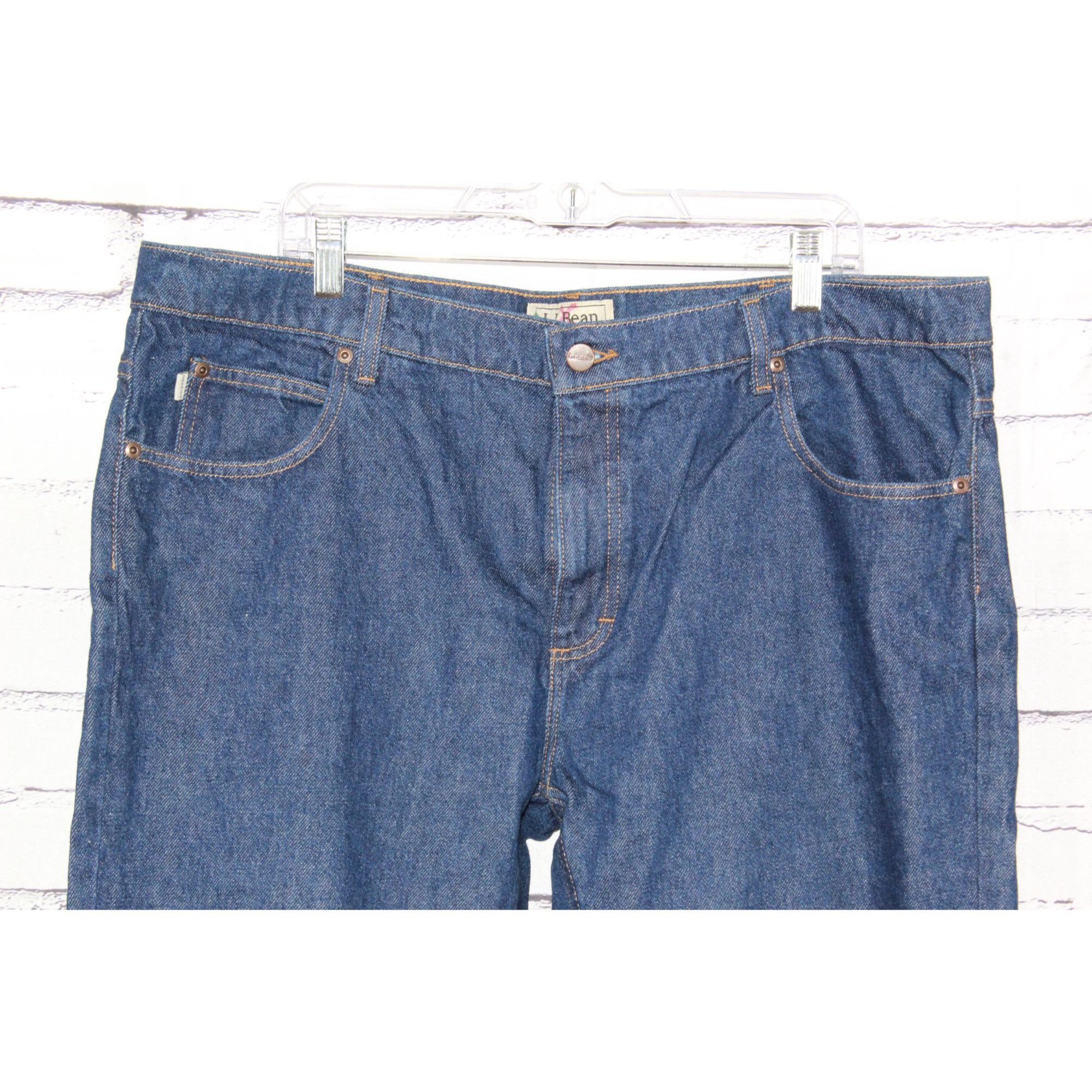 L.L. Bean LL Bean Men's Double L Jeans Standard Fit Straight Leg Size US 40 / EU 56 - 3 Thumbnail