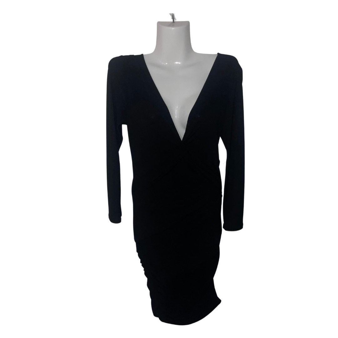 Bcbgmaxazria BCBGMAXAZRIA Dress Mid Length Ruched Cocktail Medium Fitted Size M / US 6-8 / IT 42-44 - 1 Thumbnail
