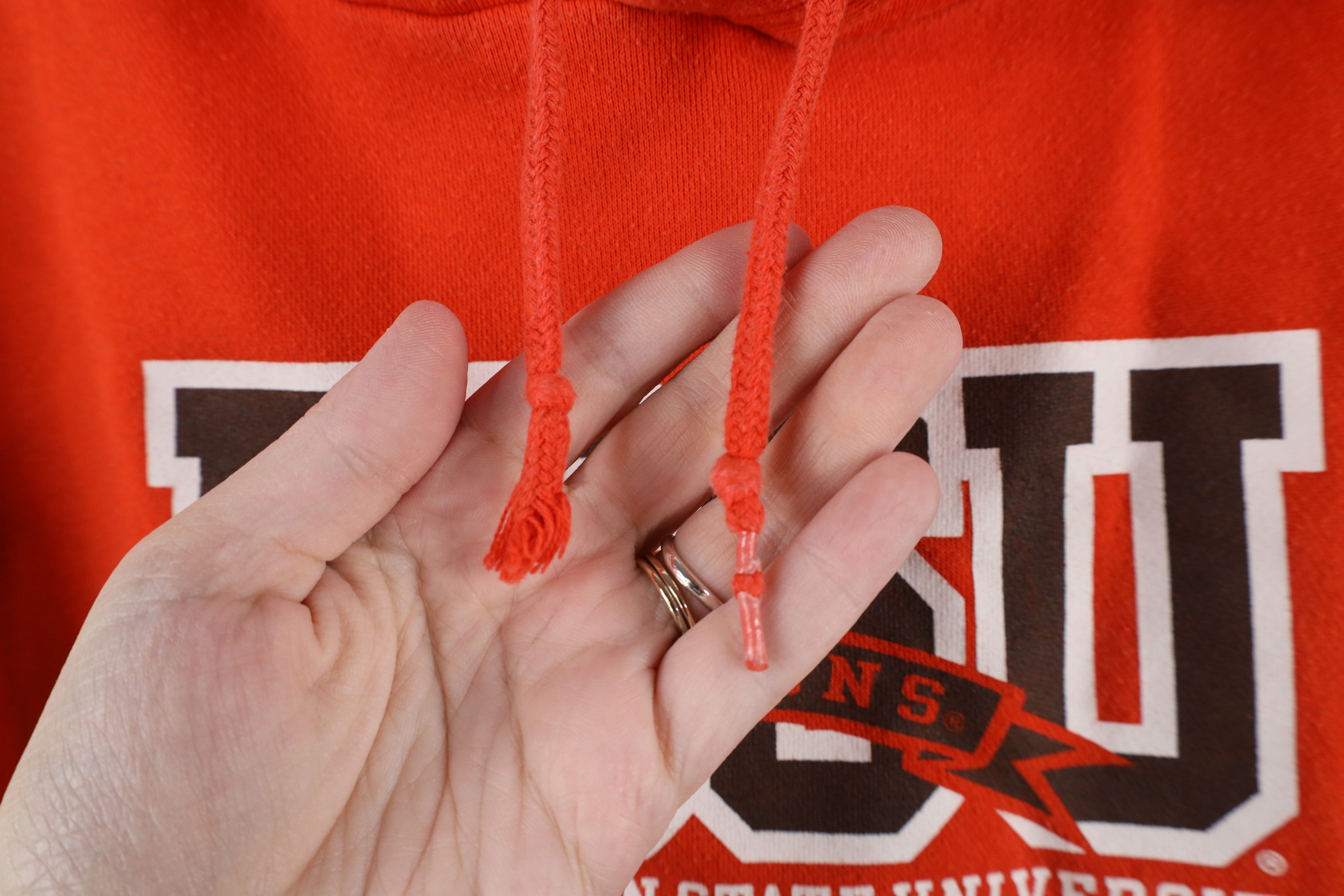 Vintage Vintage 90s Bowling Green State University Hoodie Sweatshirt Size US XL / EU 56 / 4 - 4 Thumbnail