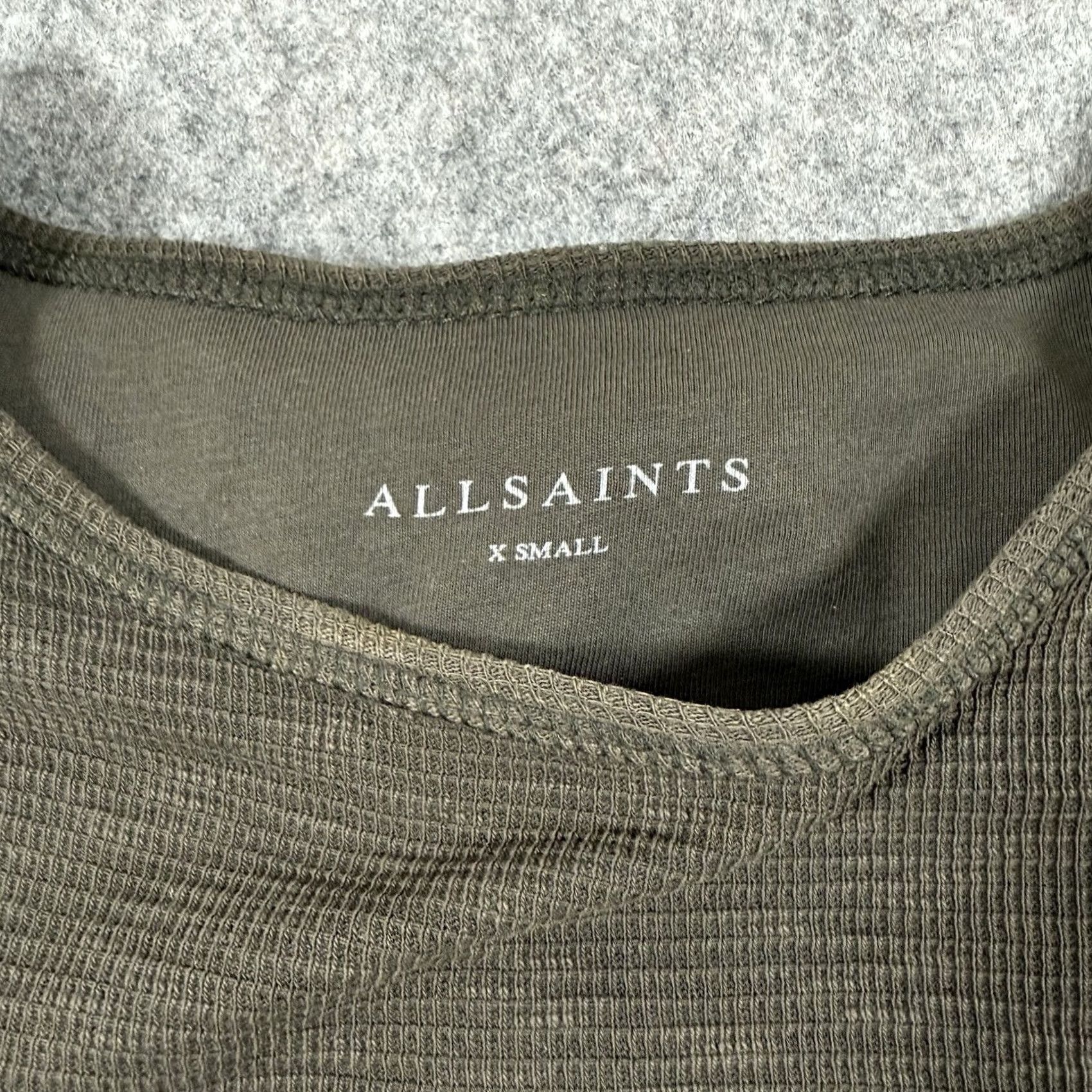 Allsaints AllSaints Sweatshirt Crew Neck Long Sleeve Textured XS Green Mens XS Green Long Sleeve Crew Neck Textured Sweatshirt AllSaints Men XS Green Size US XS / EU 42 / 0 - 5 Thumbnail
