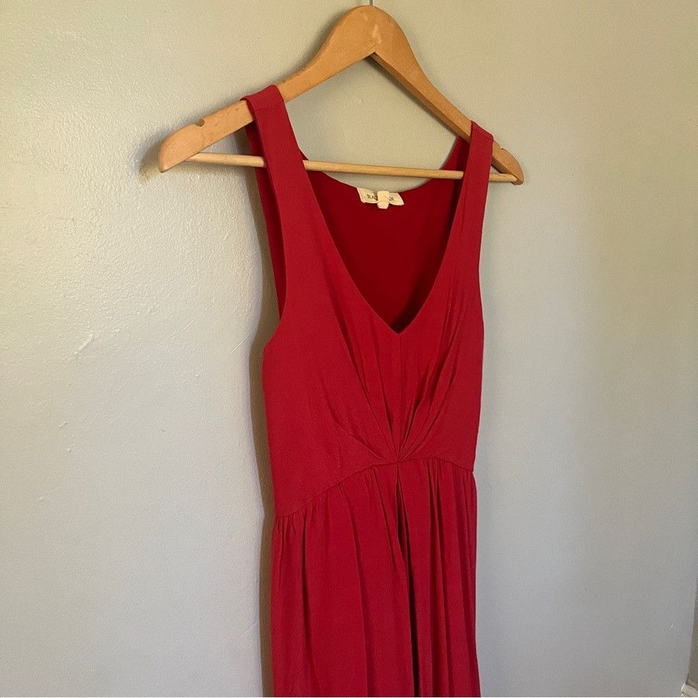 Anthropologie Anthropologie Black Swan Chiffon V-Neck Dress Red Small Size S / US 4 / IT 40 - 2 Thumbnail
