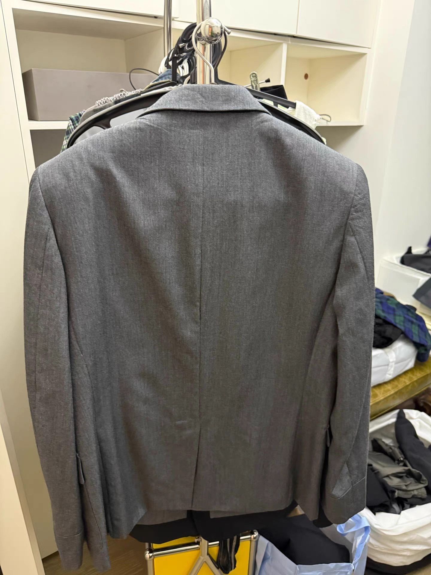 Comme des Garcons Gray Printed Light Jacket with Button Front Size US M / EU 48-50 / 2 - 2 Thumbnail
