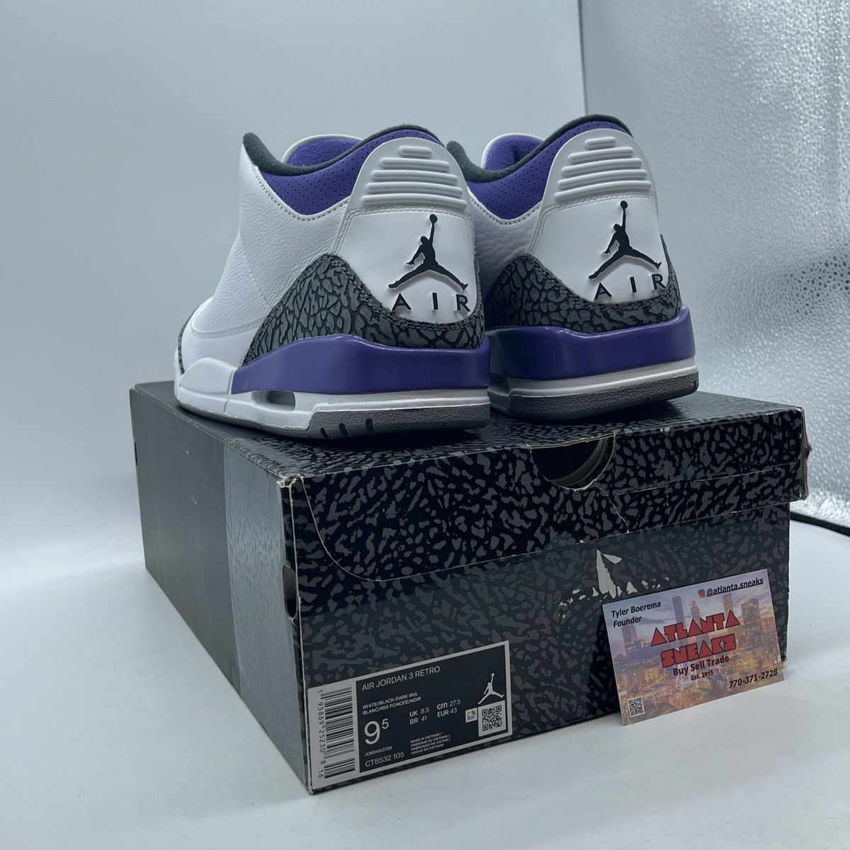 Jordan Brand Air Jordan 3 dark iris Size US 9.5 / EU 42-43 - 4 Thumbnail