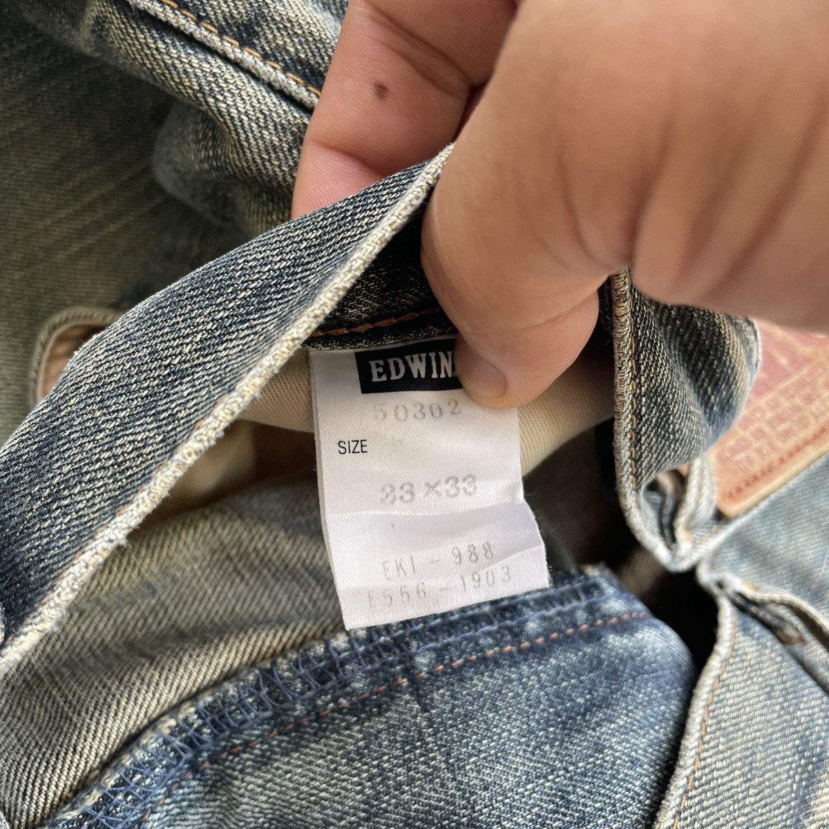 Japanese Brand W33x28.5💥 Vintage Edwin 503 Jeans Faded Denim Pants Size US 33 - 9 Thumbnail