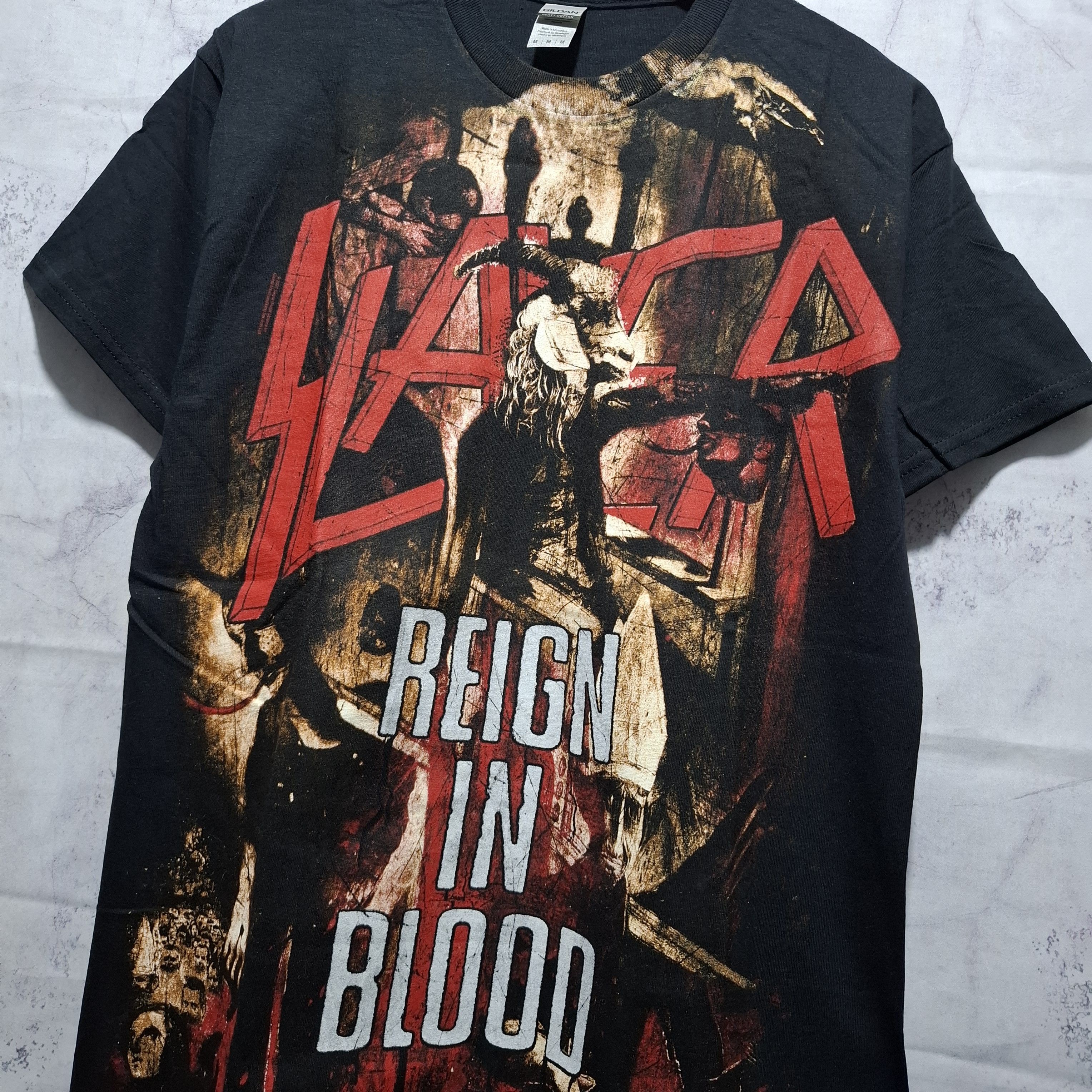 Band Tees Slayer reign in blood aop t-shirt Size US M / EU 48-50 / 2 - 3 Thumbnail