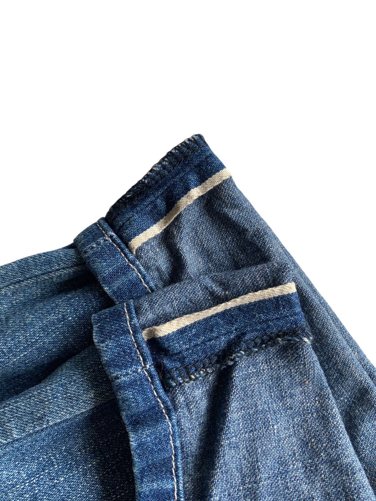 Japanese Brand × Vintage Johnbull Buckle Back Selvedge Jeans Denim Size US 29 - 5 Thumbnail