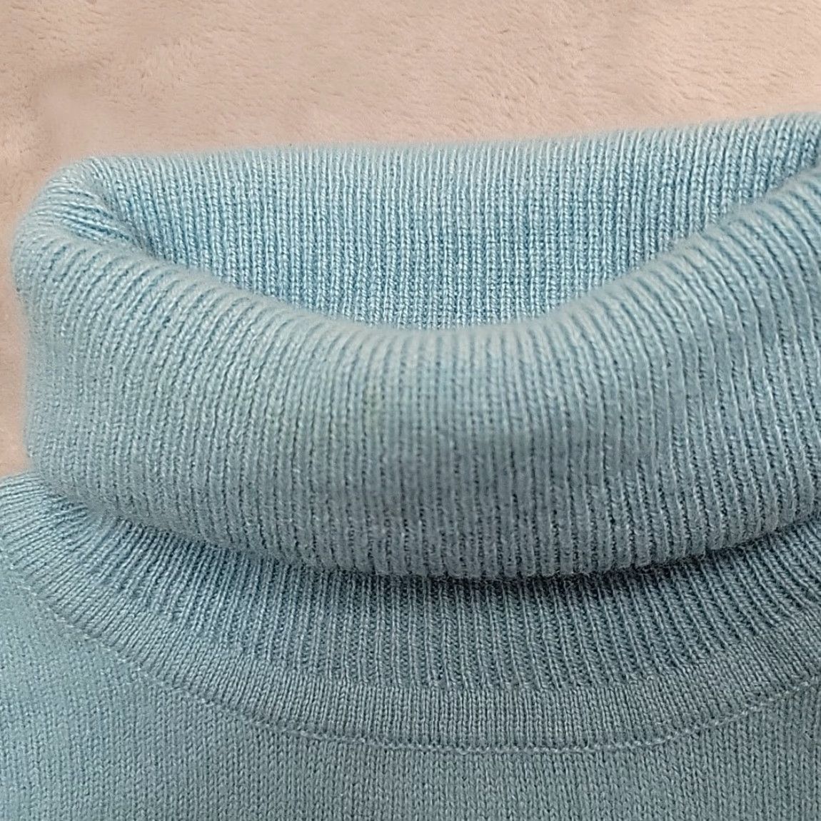 Vintage Garnet Hill Sweater Womens Small Blue 100% Cashmere Turtleneck Retro Classic Size S / US 4 / IT 40 - 5 Thumbnail