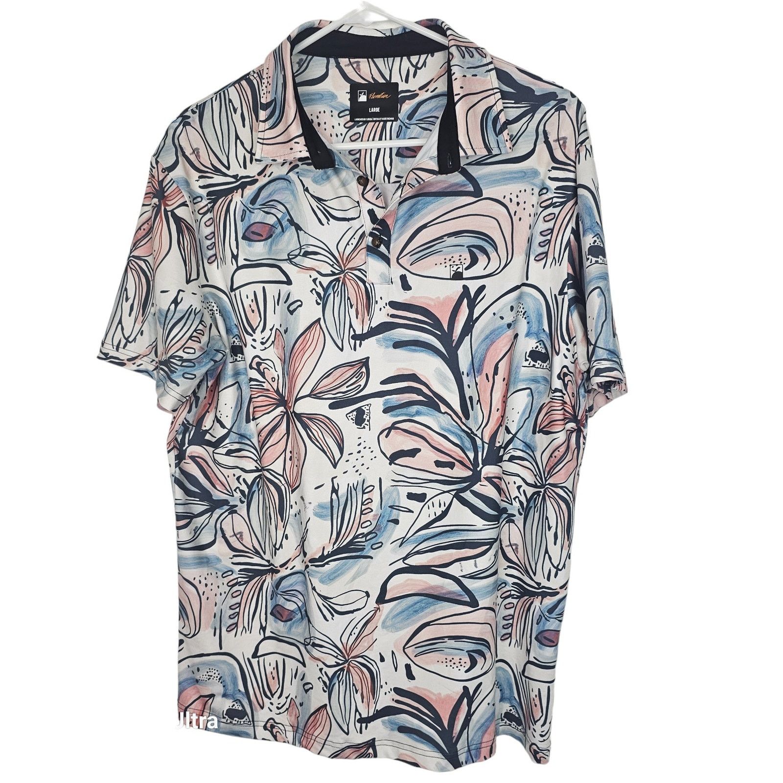 Flower Mountain Flomotion Floral Performance Polo L Stretch Active Preppy Size US L / EU 52-54 / 3 - 2 Thumbnail