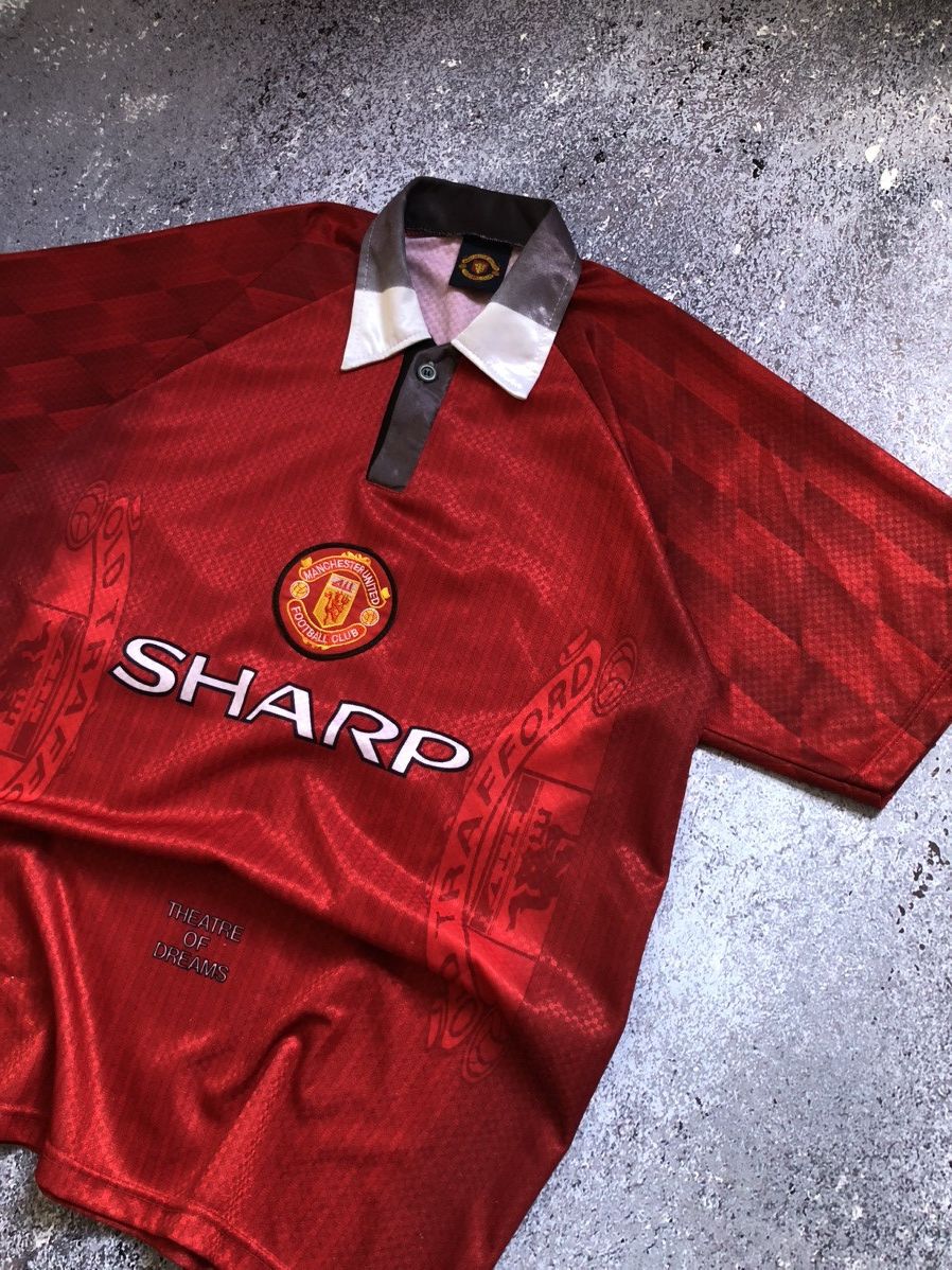 Vintage 1996/1997 Manchester United Vintage Soccer Jersey Tee Size US L / EU 52-54 / 3 - 2 Thumbnail