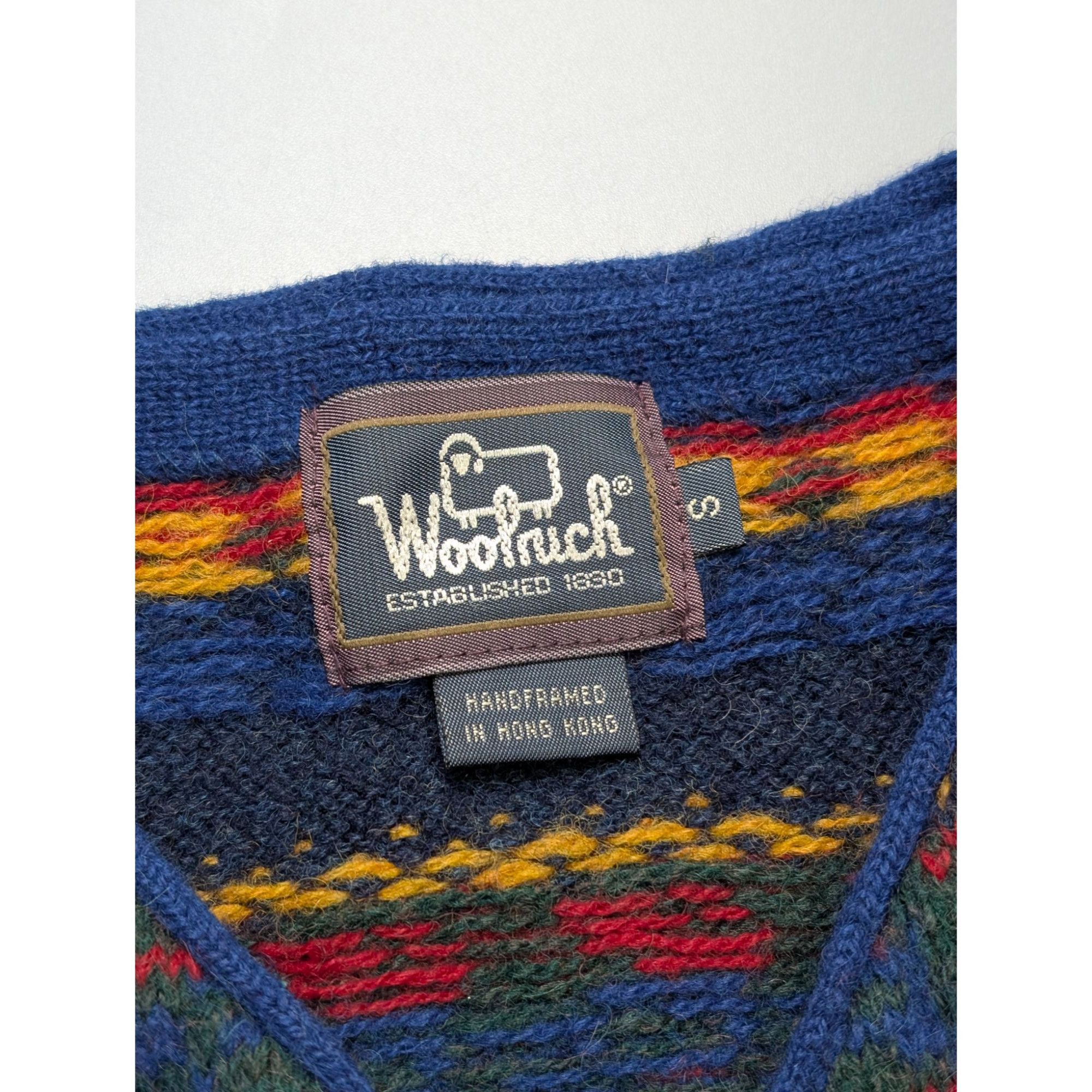 Woolrich Woolen Mills Woolrich Vintage Native Pattern Wool Gilet (Y1097) Size S / US 4 / IT 40 - 4 Thumbnail