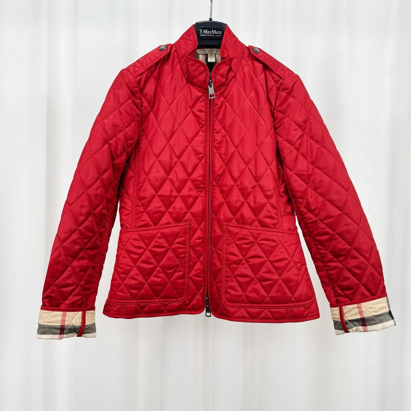 Burberry Burberry Check-Lined Quilted Cotton Coat Size S / US 4 / IT 40 - 1 Thumbnail