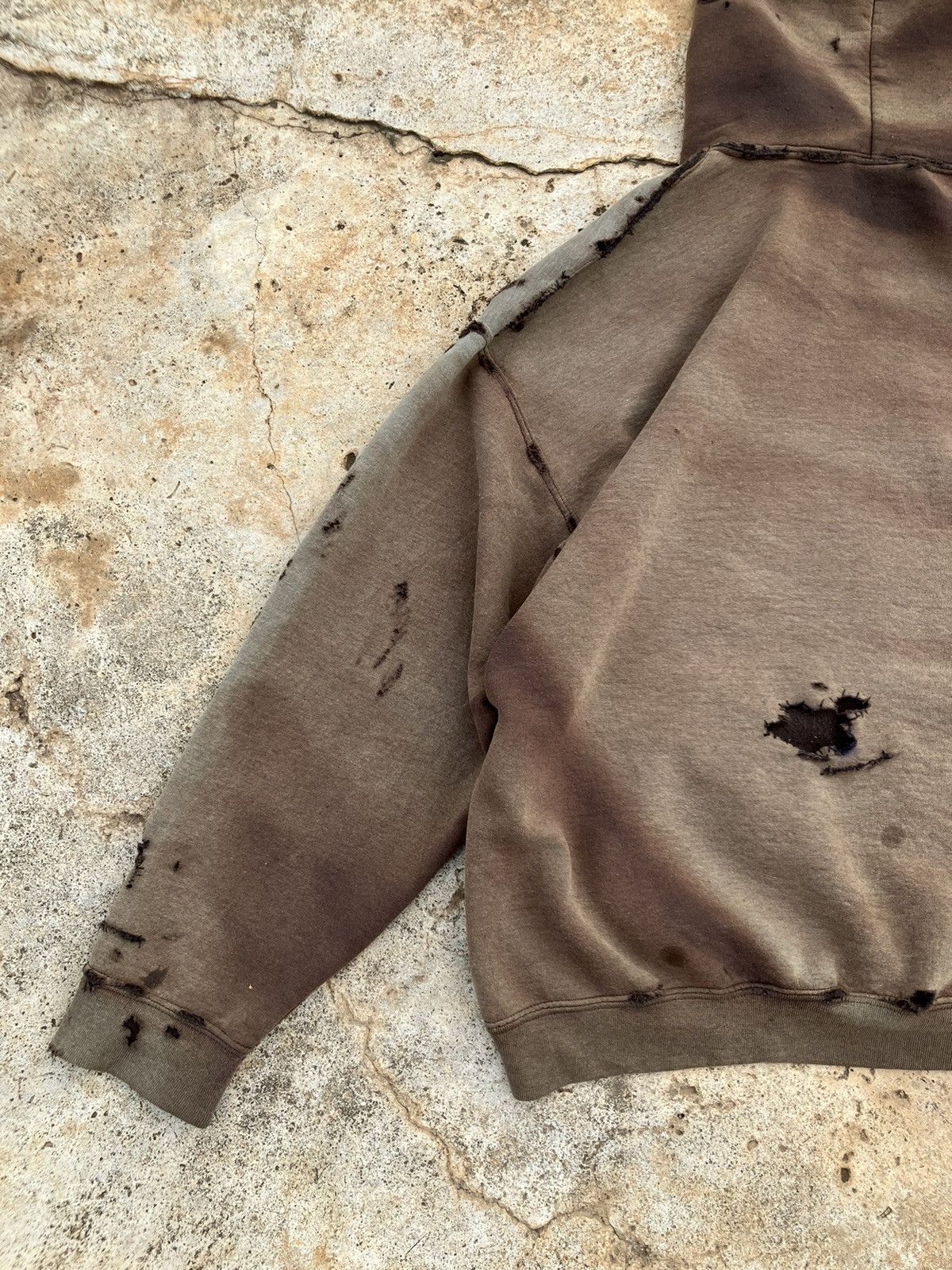 Gildan × StraightFaded Hoodie faded & destroy.🔪 Size US XL / EU 56 / 4 - 6 Thumbnail