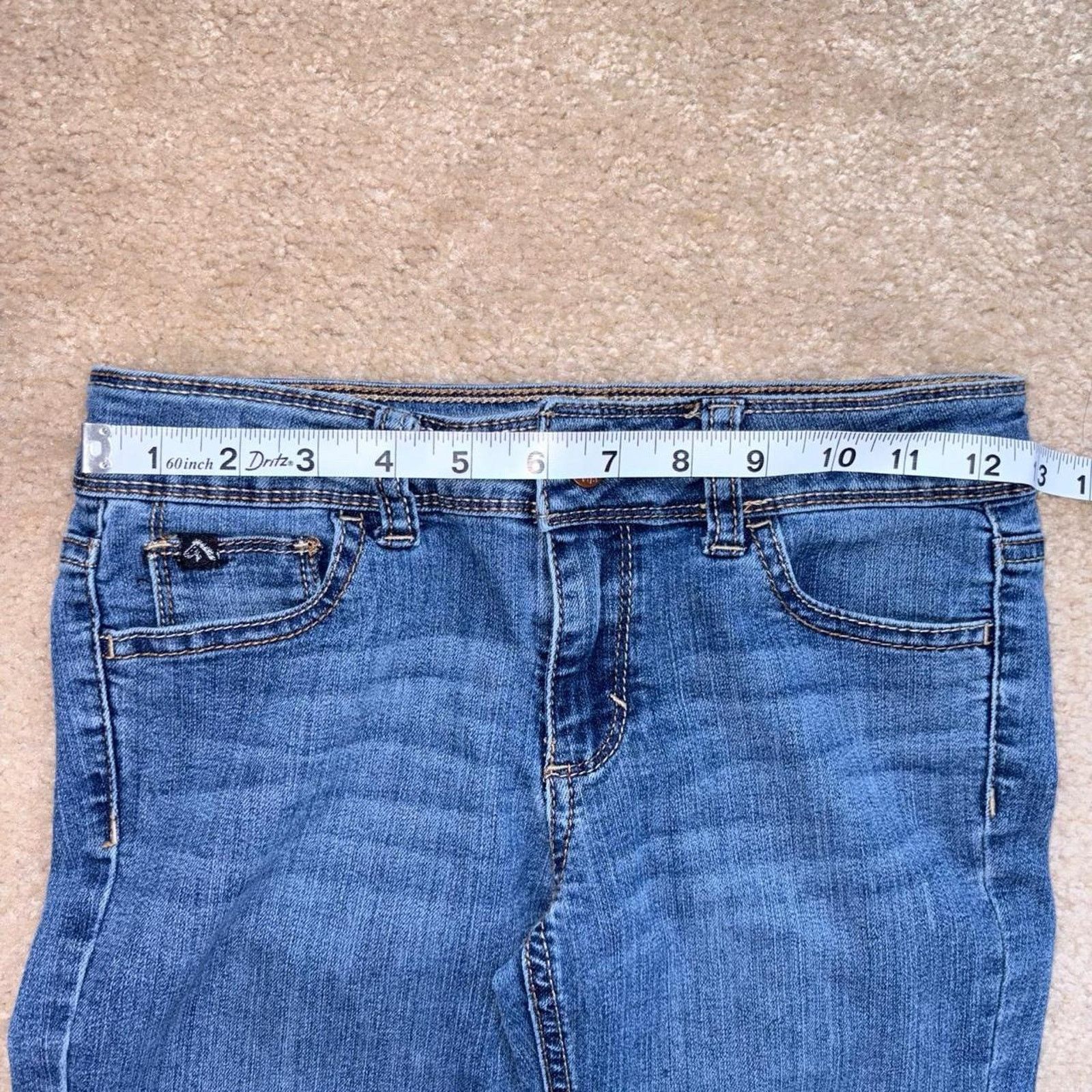 Jordache Y2K Blue Denim Western Jordache Flaired Jeans Size 34" / US 12 / IT 48 - 6 Thumbnail