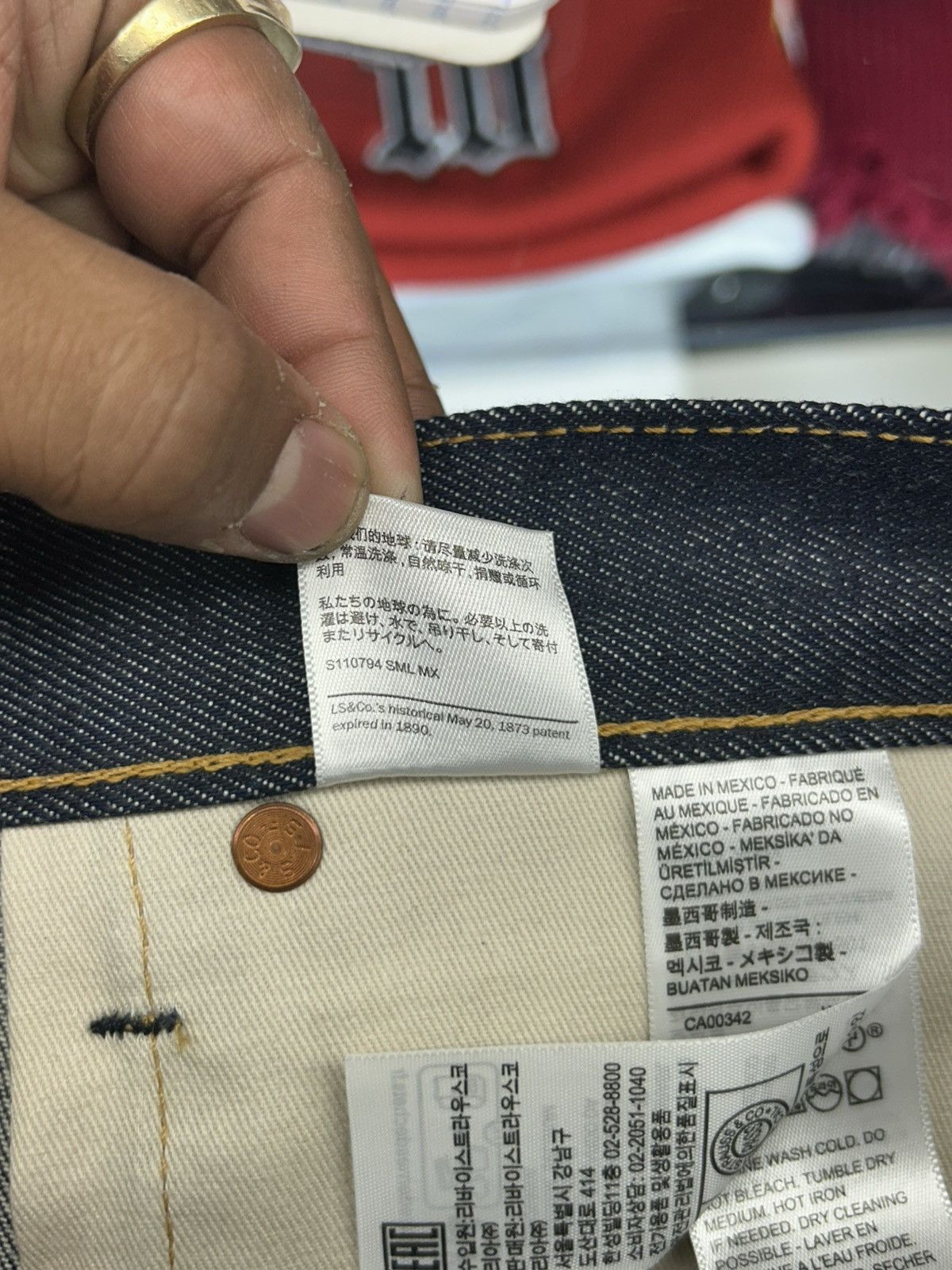 DENIM TEARS × Levi's Denim Tears x Levi's Cotton Wreath Size US 33 - 8 Thumbnail