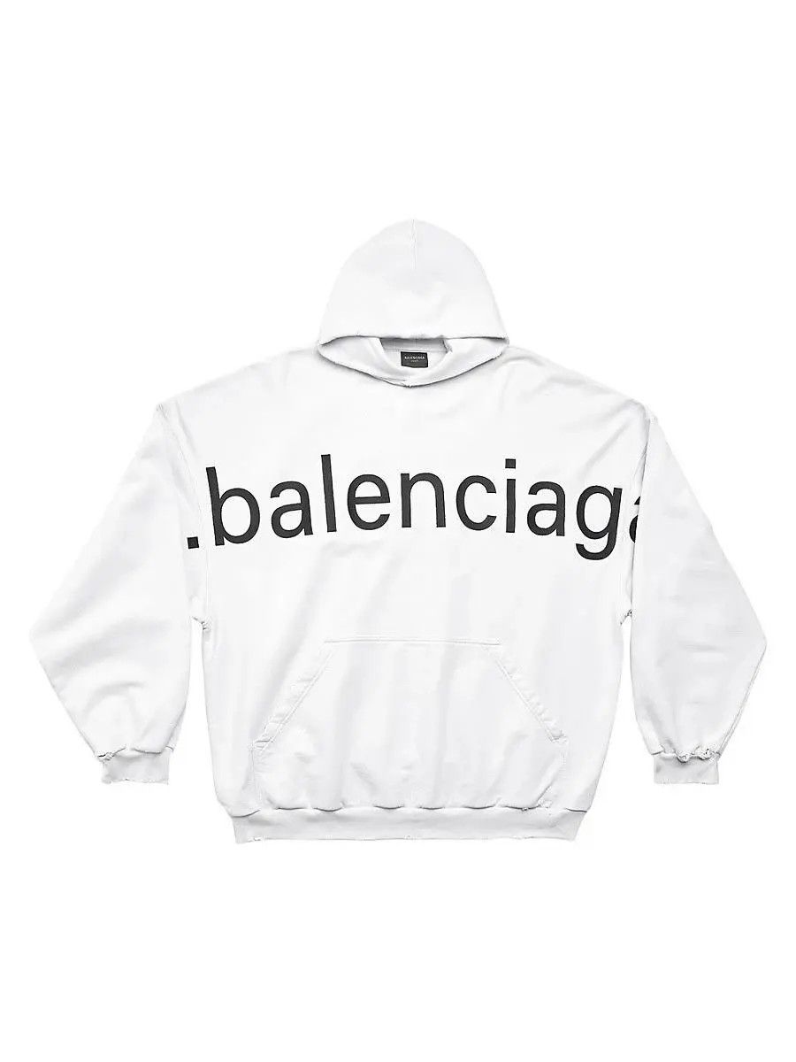 Balenciaga o1bcso1str1224 Bal.com Hoodie Oversized in Black Size US XXL / EU 58 / 5 - 1 Thumbnail