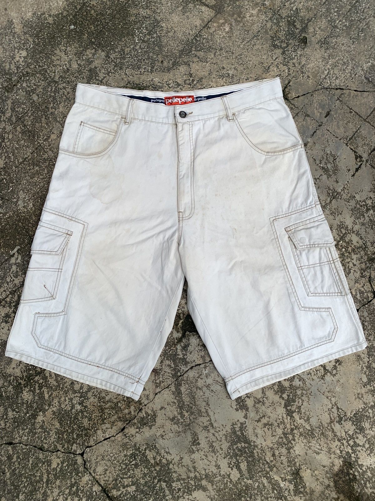 Marc Buchanan × Pelle Pelle 2000s Pelle Pelle Marc Buchanan Cargo Jorts Size US 38 / EU 54 - 2 Thumbnail