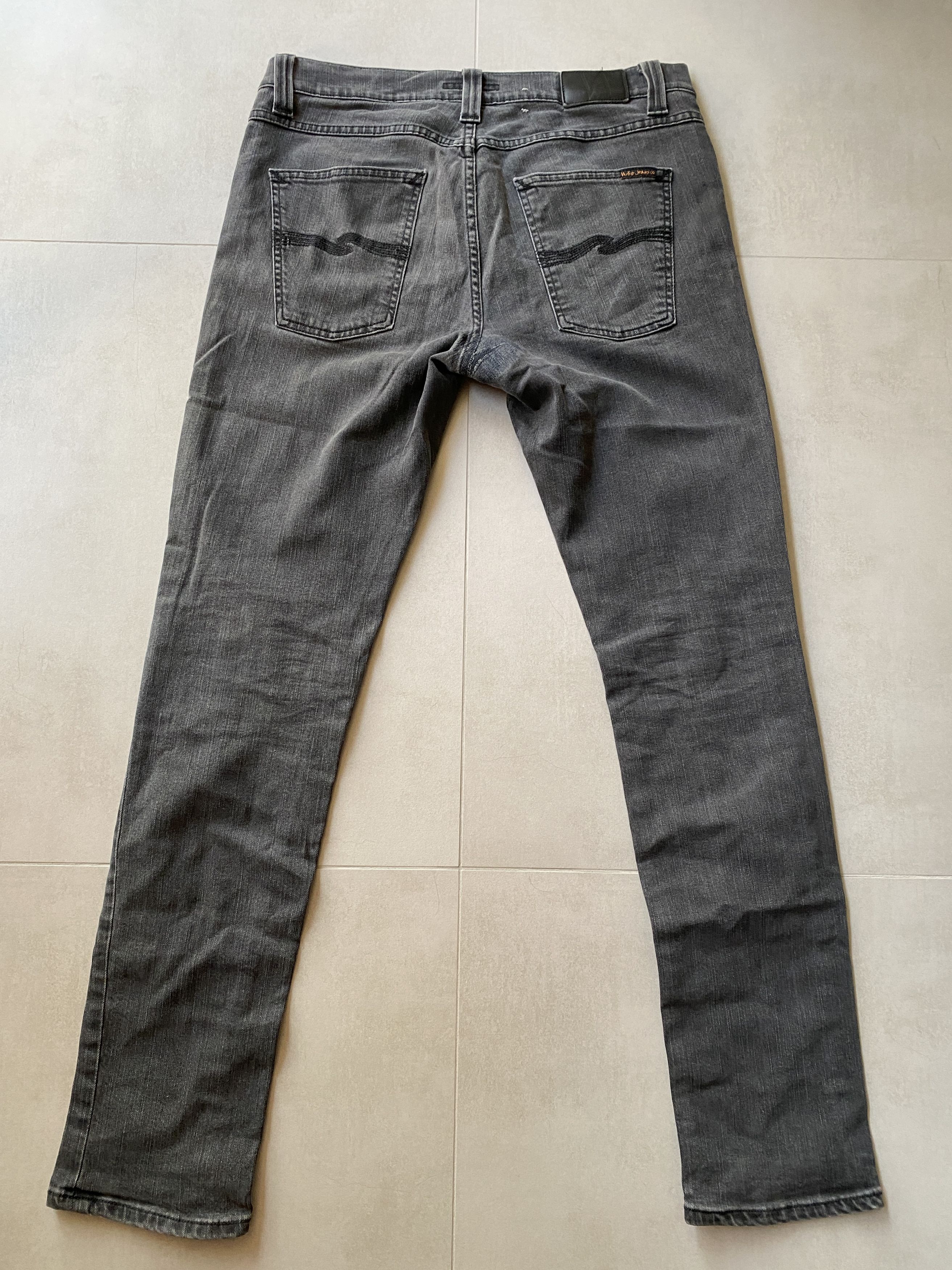 Nudie Jeans STEADY EDDIE DRY BROKEN NAVY W32/L34 Straight Jeans 3741_ |  Grailed