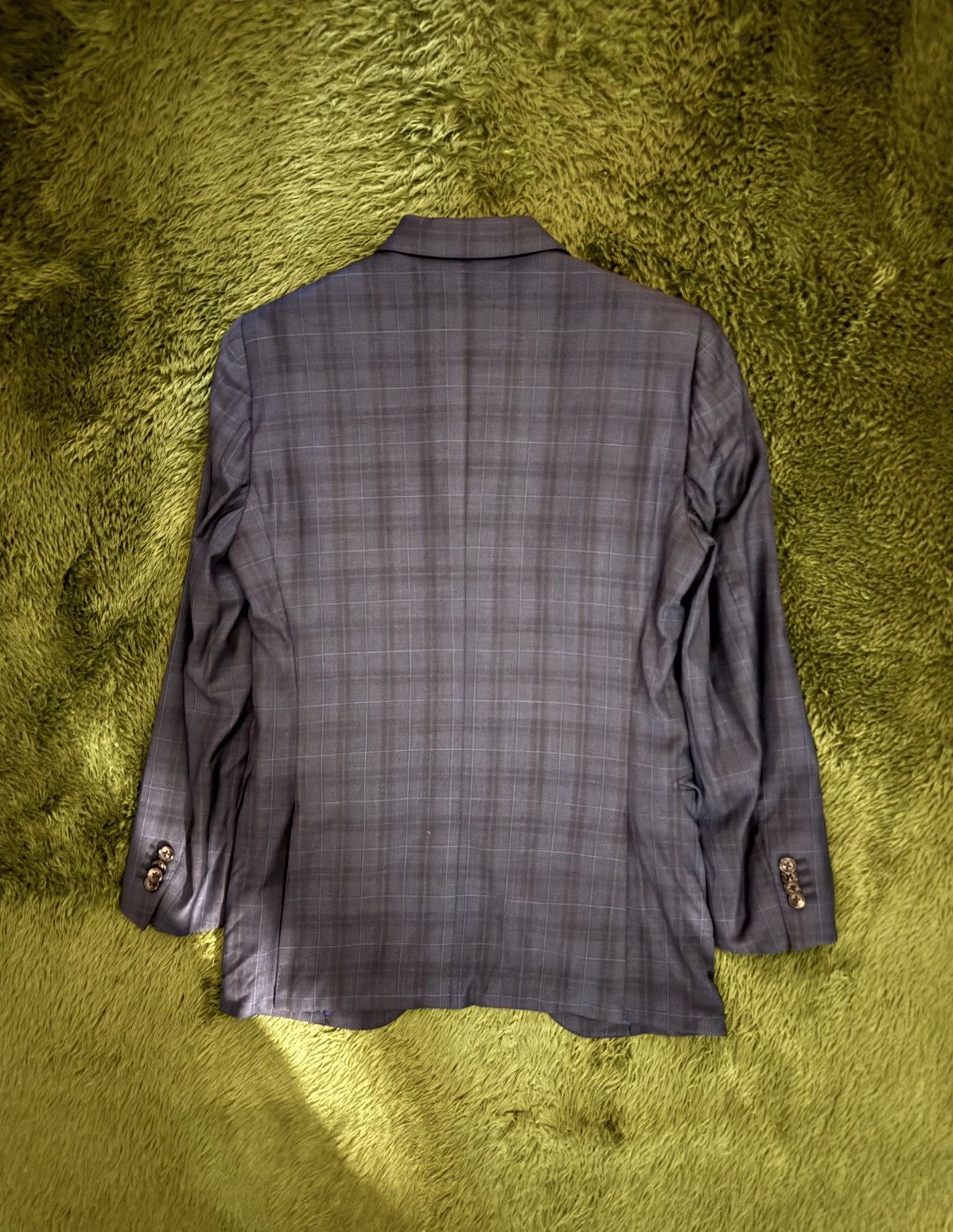 Loro Piana Loro Piana Fabric Japanese Tailor-Made Check Blazer Size 40S - 9 Thumbnail