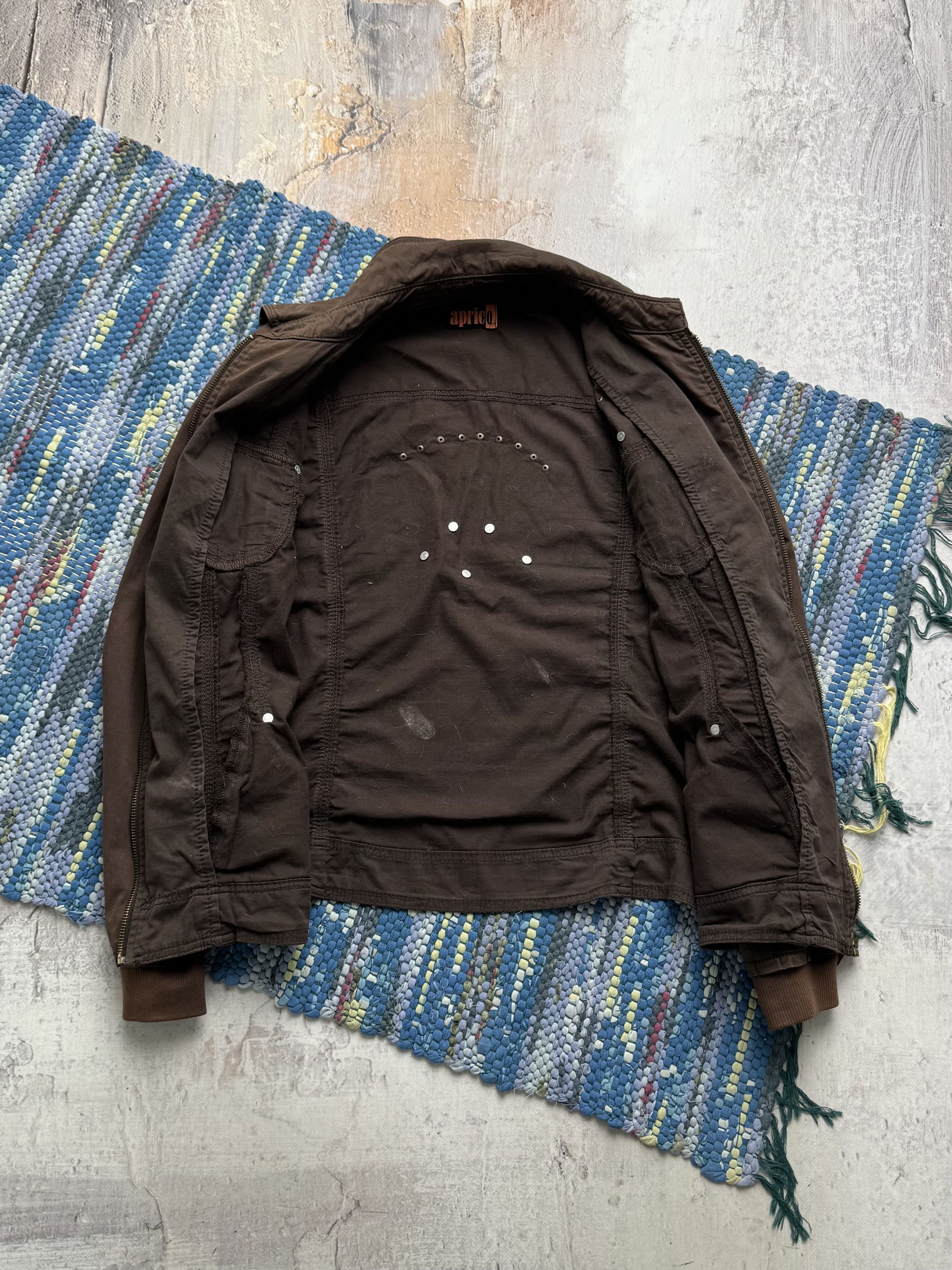 Vintage Vintage Brown Zip Jacket Utility Casual Lightweight Coat Size L / US 10 / IT 46 - 8 Thumbnail