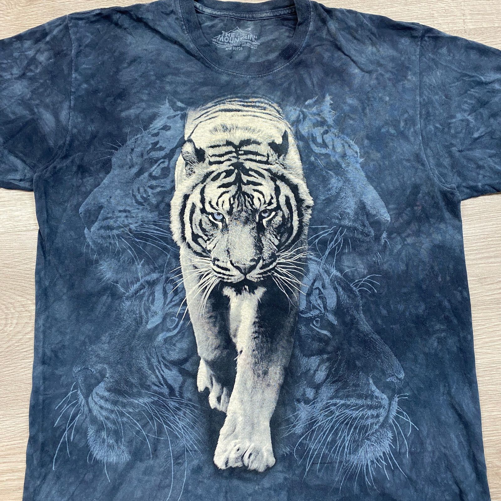 The Mountain The Mountain White Tiger Tie Dye AOP T Shirt Men's L Y2K Size US L / EU 52-54 / 3 - 2 Thumbnail