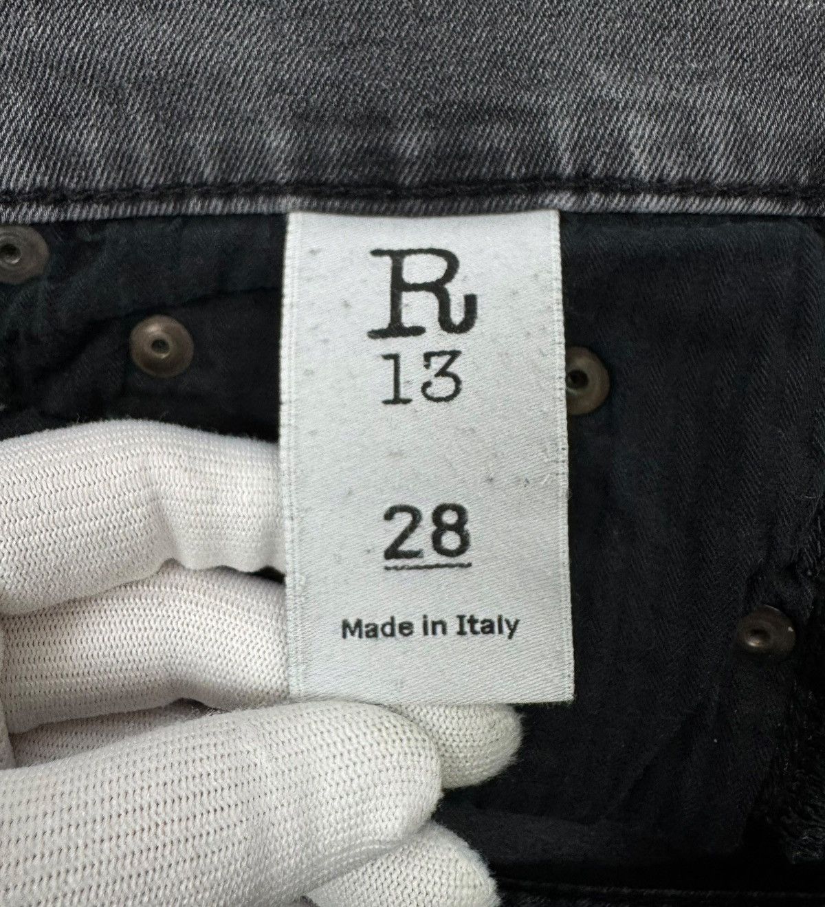R13 R13 Slouch Skinny Jeans size 28 Size 28" / US 6 / IT 42 - 15 Thumbnail