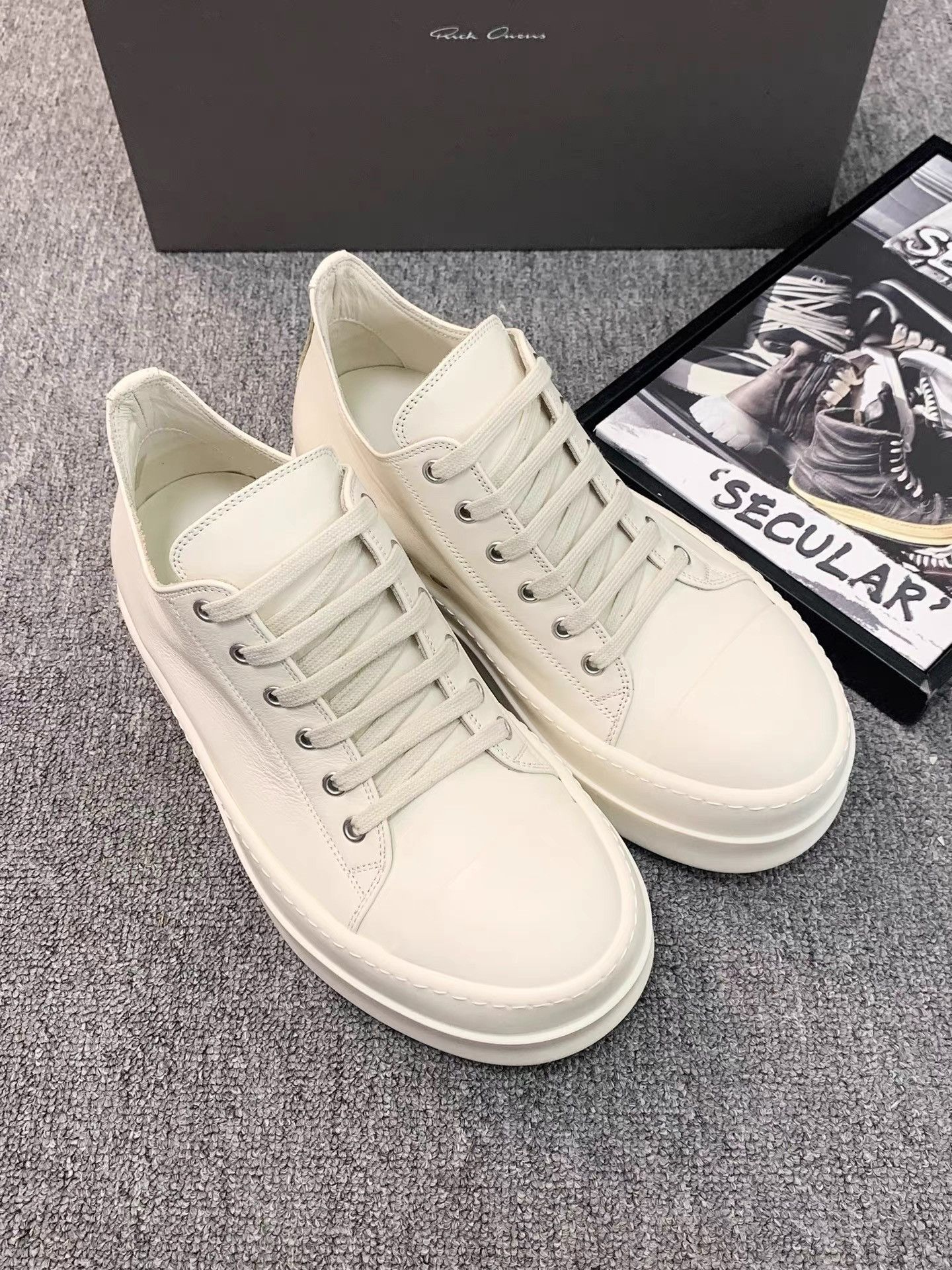 Rick Owens Rick Owens 25SS Pure White Thick Sole Big Converse K34 Size US 6 / IT 36 - 4 Thumbnail