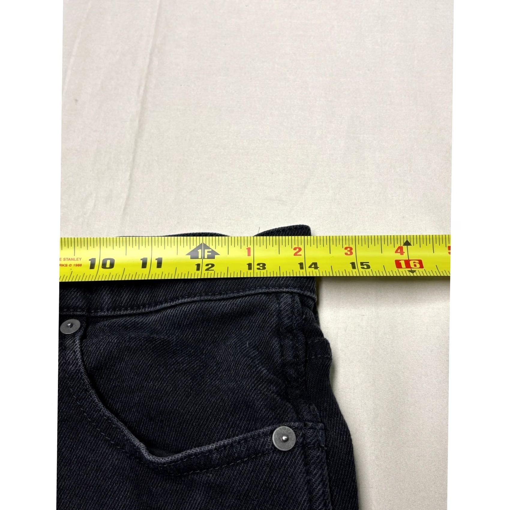 Madewell Madewell Jeans Womens 2 Tall Black High Rise Flare Washed 27T L36 Wide Leg Size 26" / US 2 / IT 38 - 7 Thumbnail