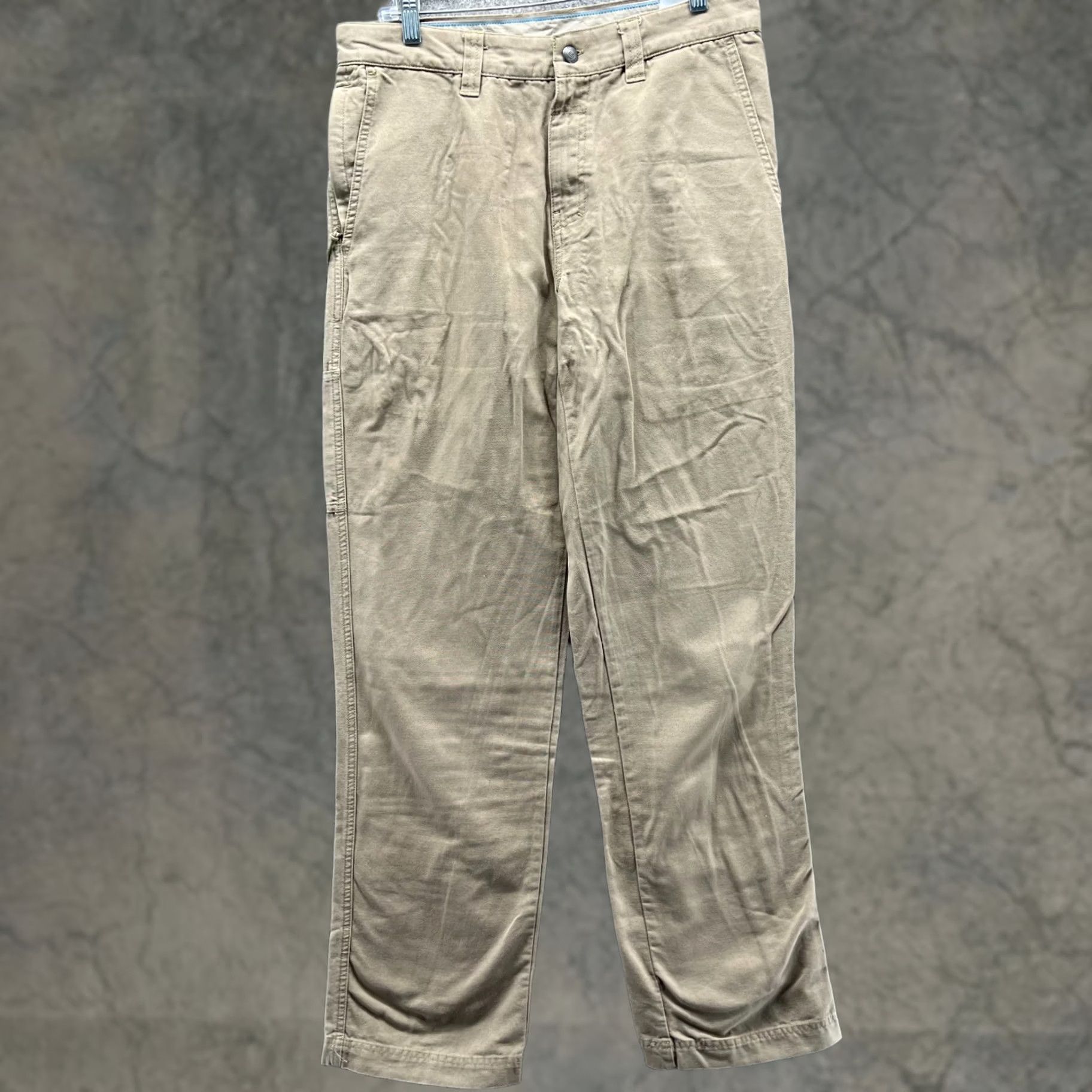 Vintage Columbia Pants Mens 32x34 Khaki Beige Cotton Blend Chino Casual Outdoor Straight Leg Pockets Size US 32 / EU 48 - 1 Thumbnail