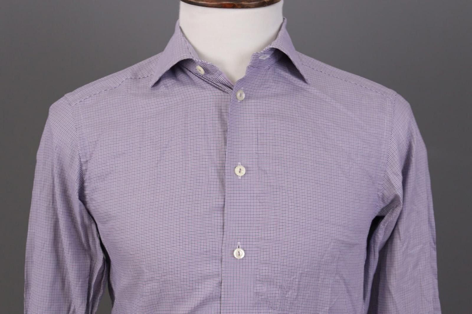 Eton Eton Contemporary Purple Luxury Shirt Size 38 / 15 Size US M / EU 48-50 / 2 - 2 Thumbnail