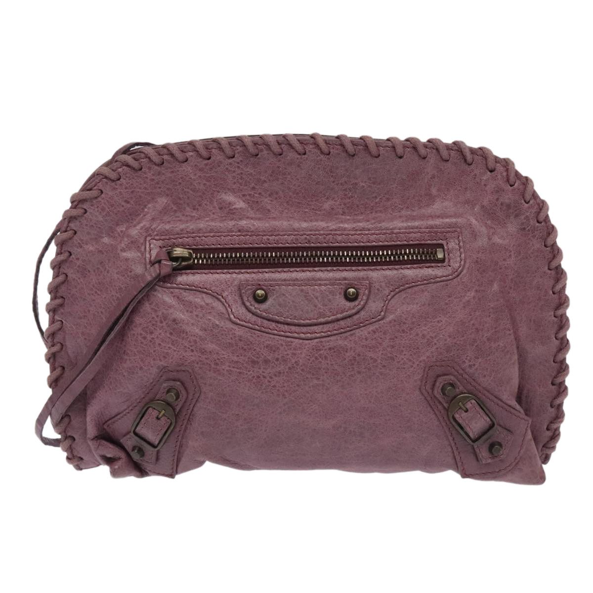 Balenciaga City Purple Leather Shoulder Bag (Pre-Owned) Size ONE SIZE - 1 Thumbnail