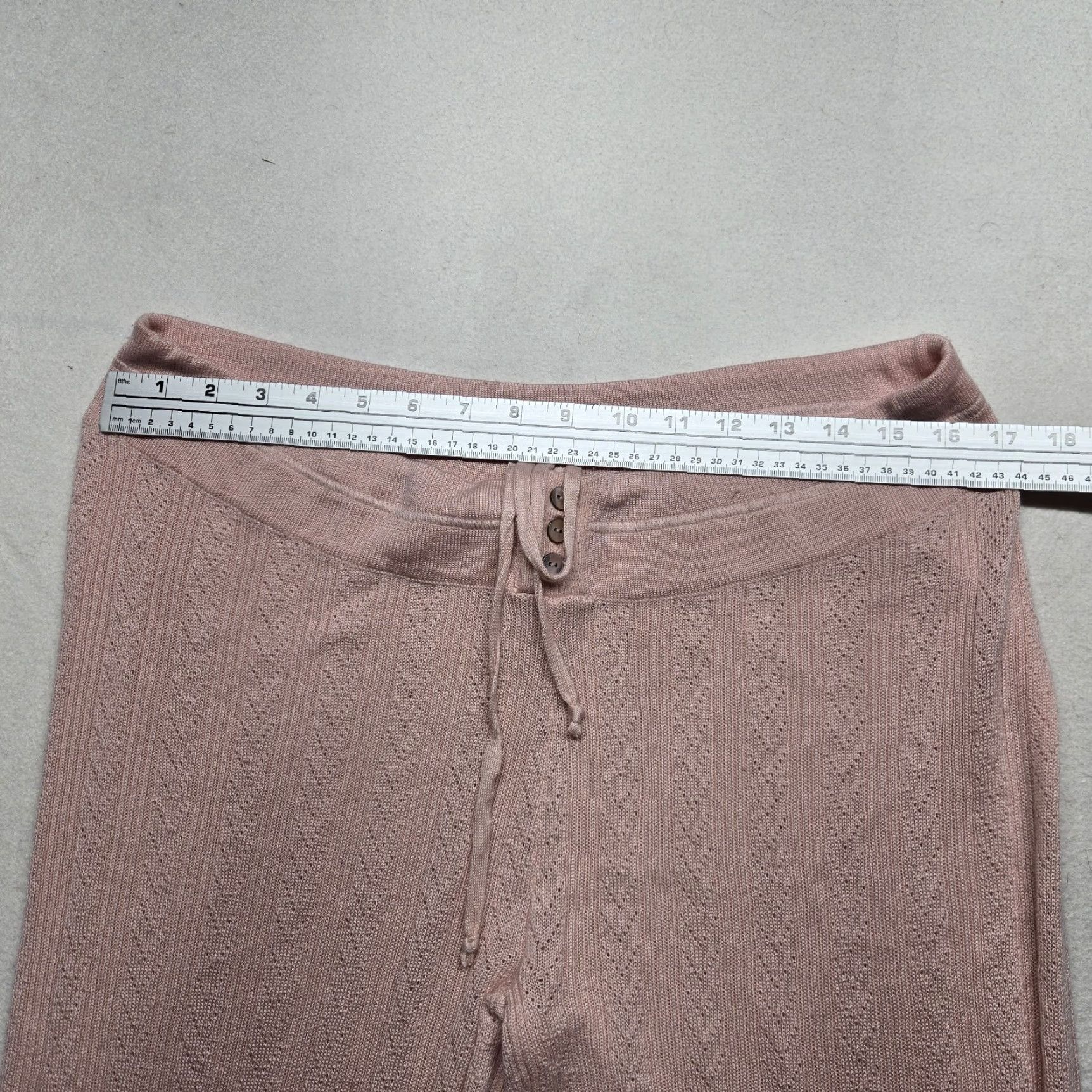 Old Navy Old Navy Pink Waffle Knit Lounge Joggers Pants Adult Women's L Large Size 36" / US 14 / IT 50 - 5 Thumbnail
