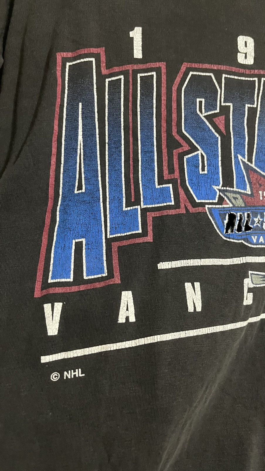 Vintage Vintage Thrashed Distressed All Star game NHl erd grunge Size US XL / EU 56 / 4 - 10 Thumbnail